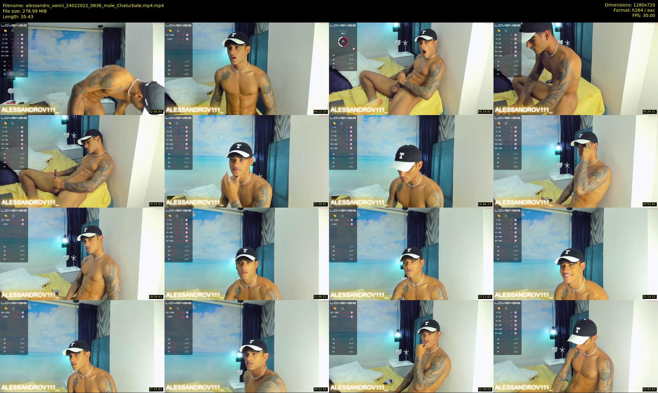 alessandro_vanni — 36 minute Chaturbate male cam show recording, 720p, Feb 24, 2022