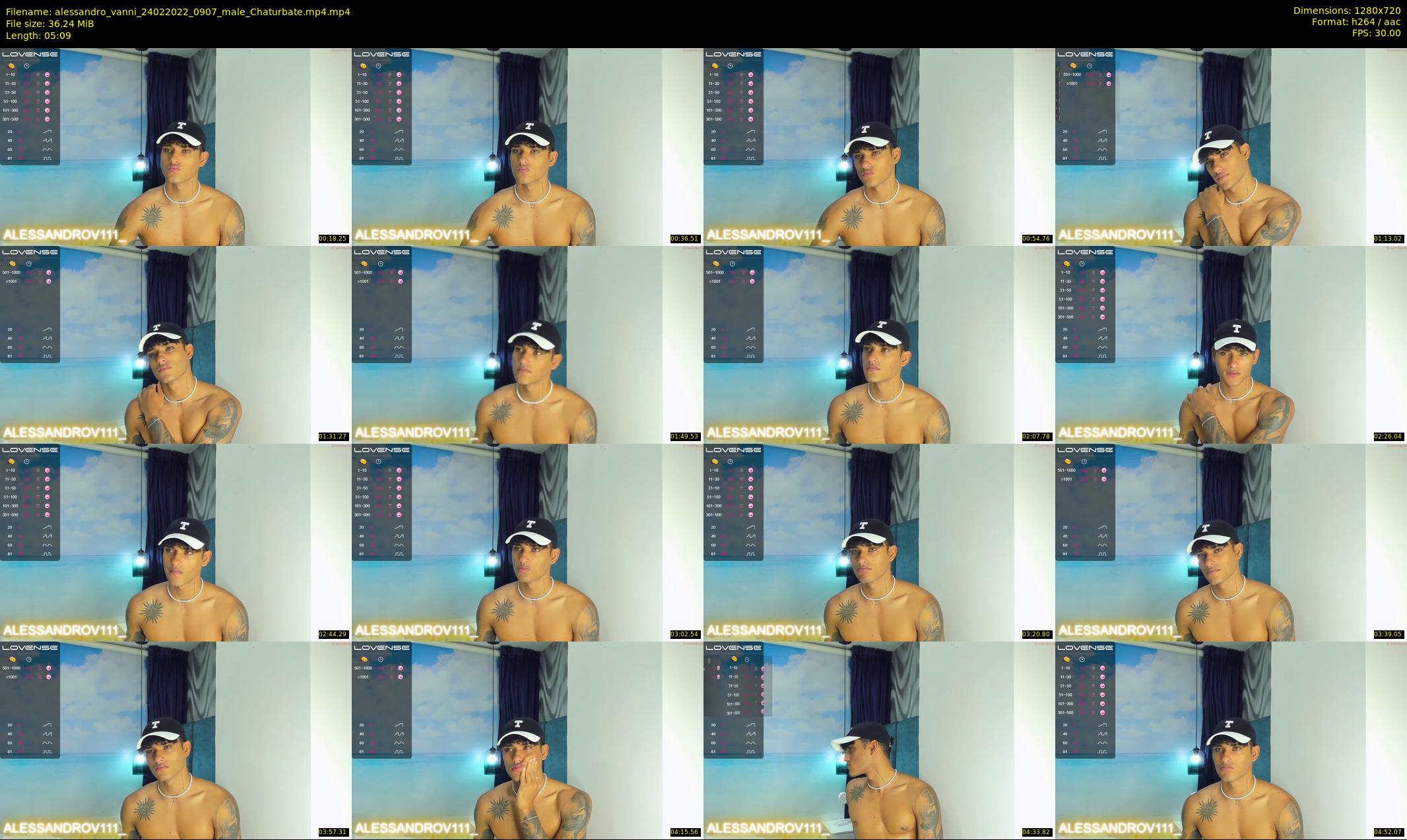 alessandro_vanni — 6 minute Chaturbate male cam show recording, 720p, Feb 24, 2022