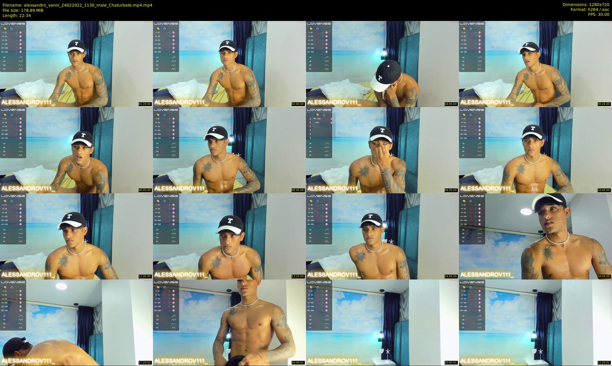 alessandro_vanni — 23 minute Chaturbate male cam show recording, 720p, Feb 24, 2022