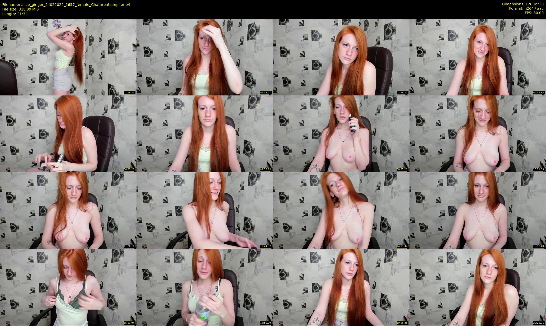 alice_ginger — 22 minute Chaturbate female cam show recording, 720p, Feb 24, 2022