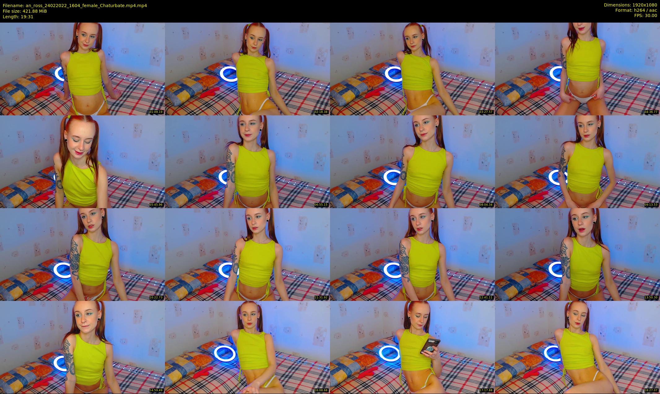 an_ross — 20 minute Chaturbate female cam show recording, 1080p, Feb 24, 2022