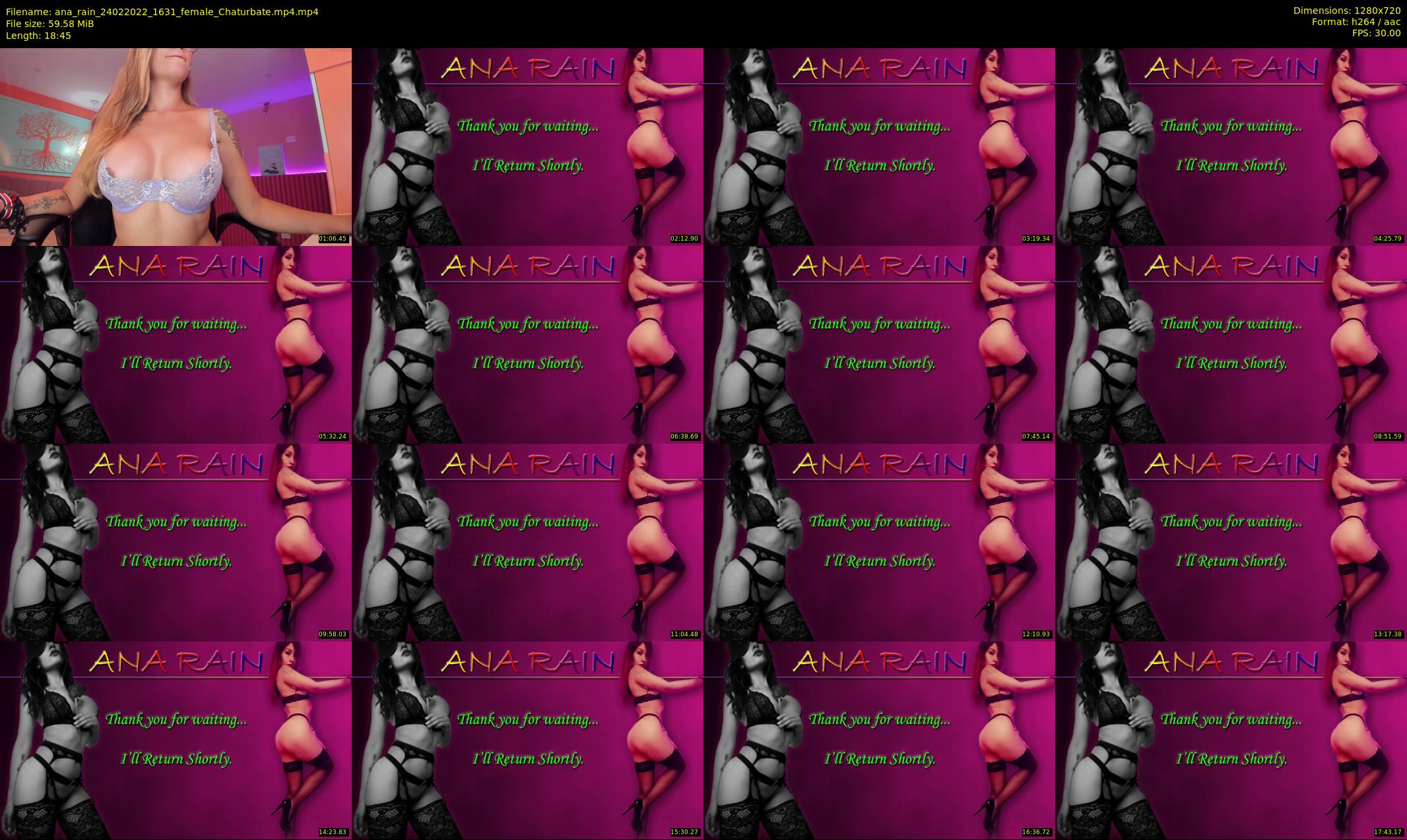 ana_rain — 19 minute Chaturbate female cam show recording, 720p, Feb 24, 2022