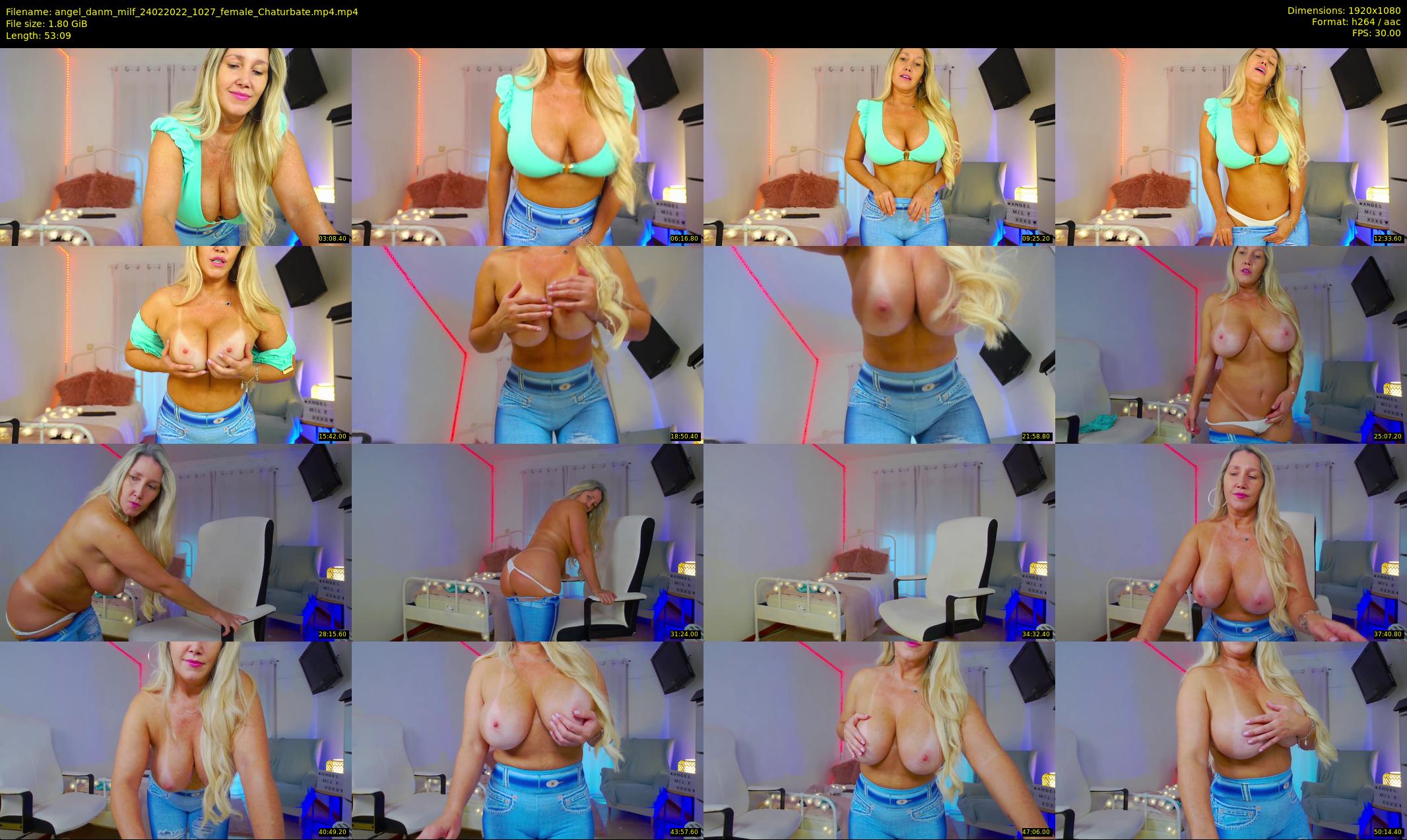 angel_danm_milf — 54 minute Chaturbate female cam show recording, 1080p, Feb 24, 2022