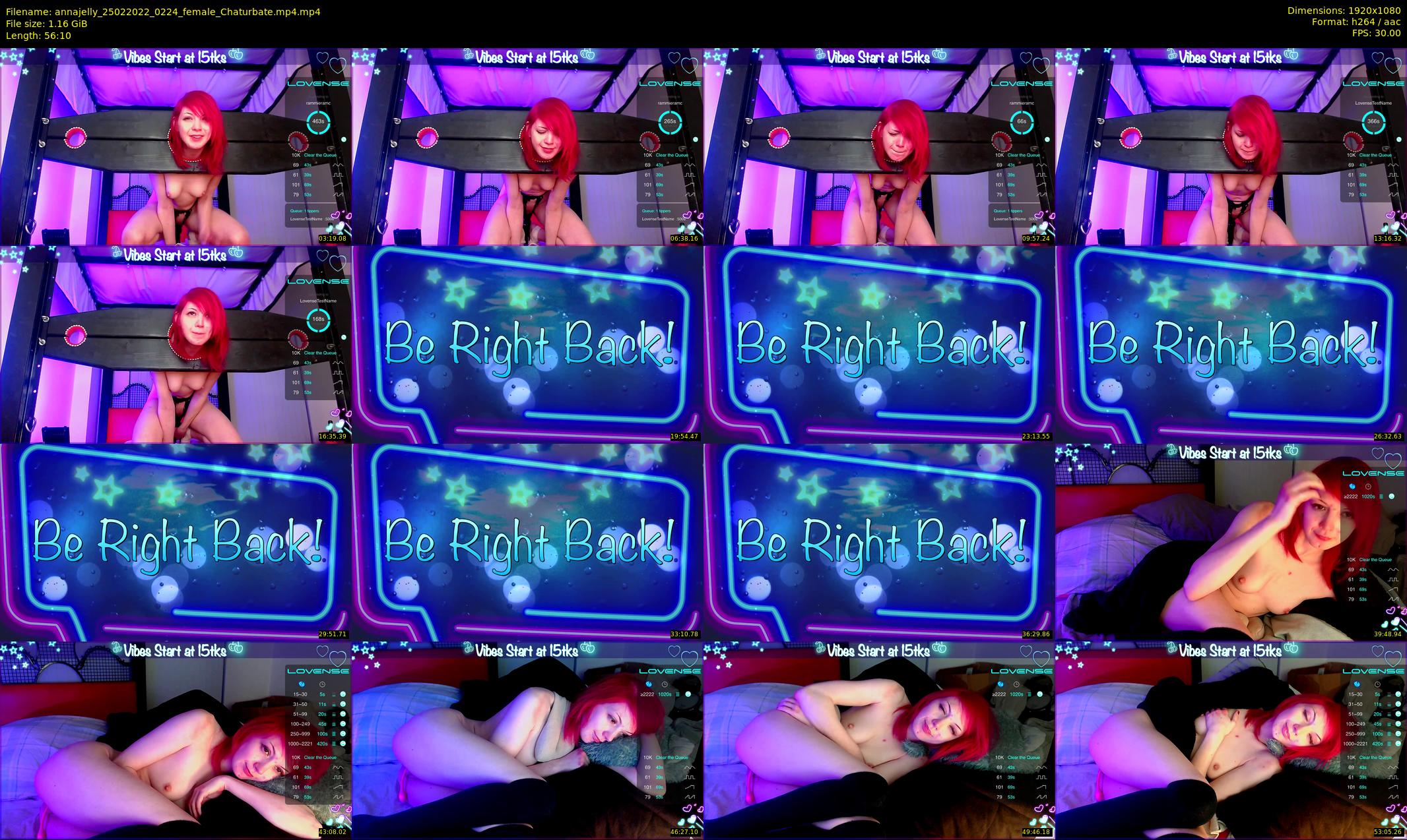 annajelly — 57 minute Chaturbate couple cam show recording, 1080p, Feb 25, 2022