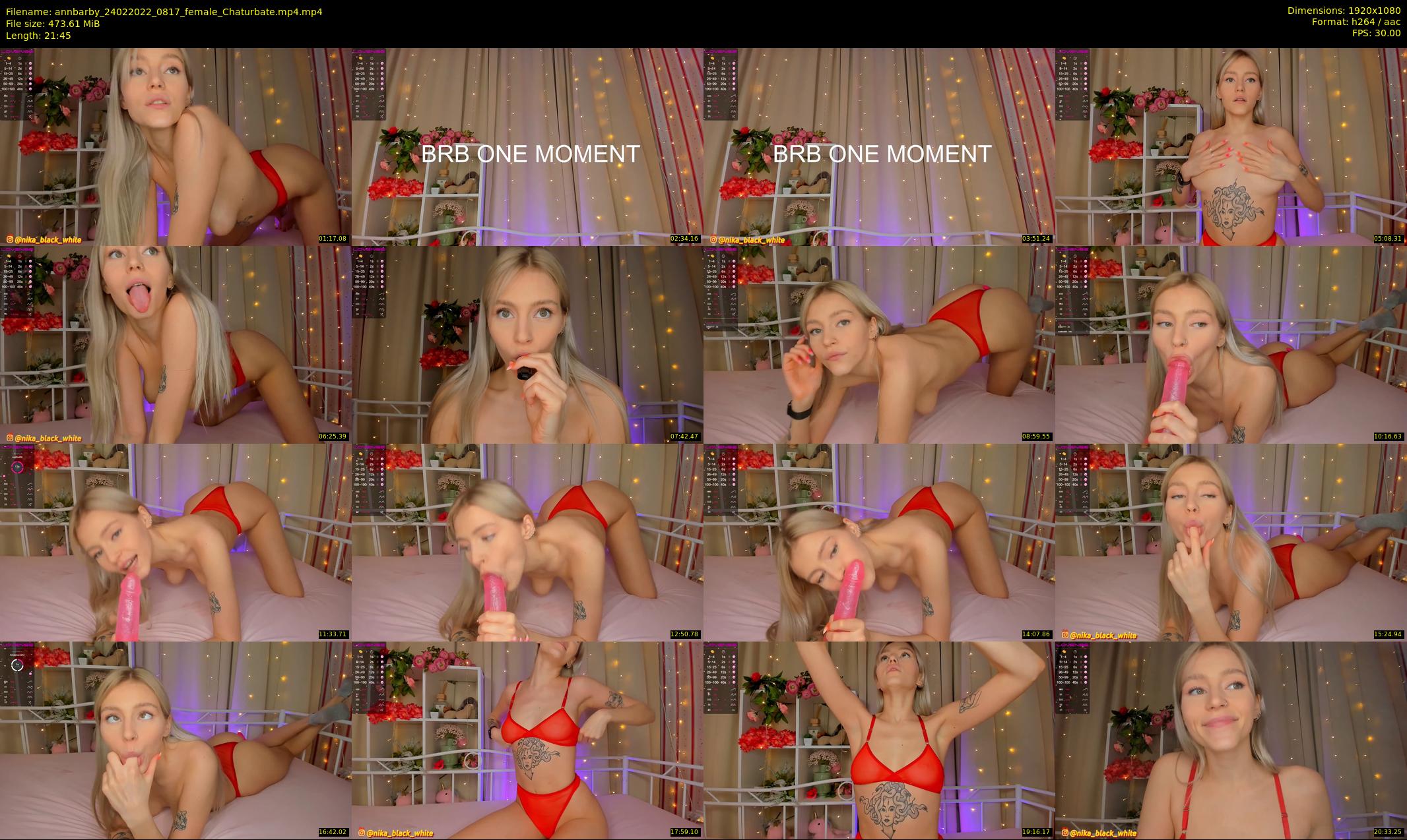 annbarby — 22 minute Chaturbate female cam show recording, 1080p, Feb 24, 2022
