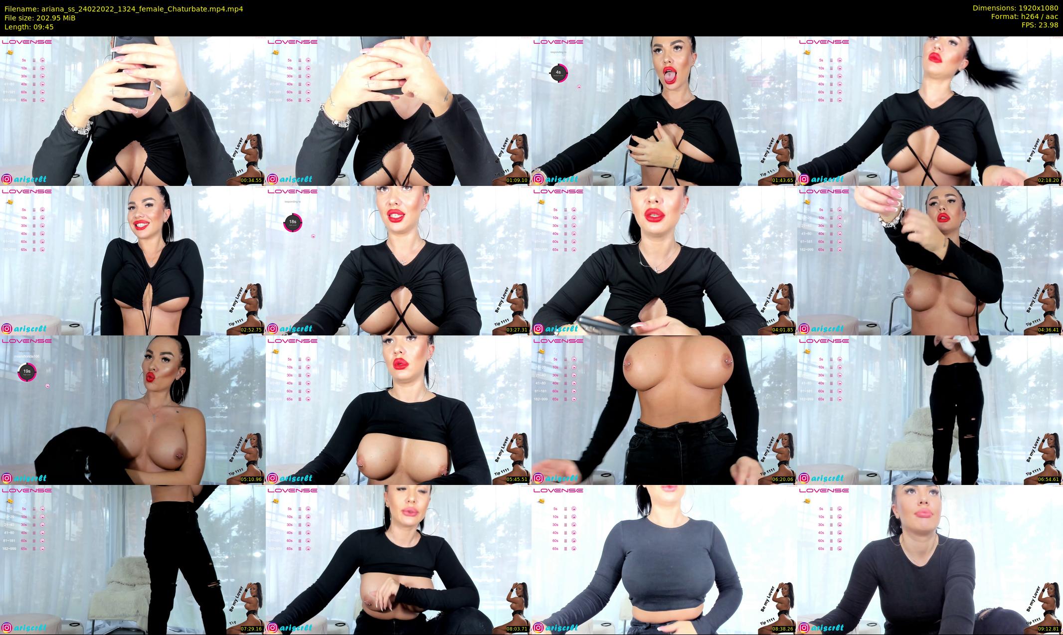 ariana_ss — 10 minute Chaturbate female cam show recording, 1080p, Feb 24, 2022