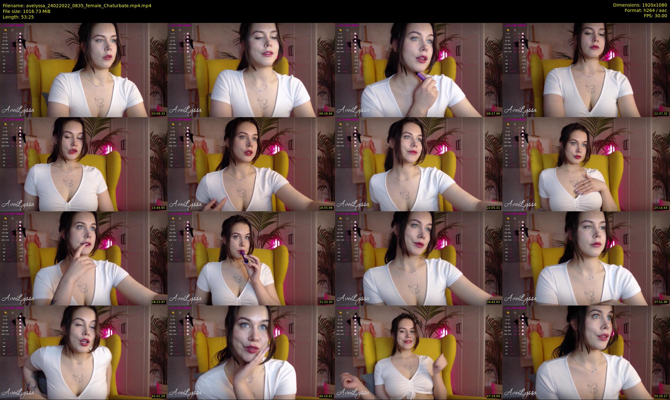 avelyssa — 54 minute Chaturbate female cam show recording, 1080p, Feb 24, 2022