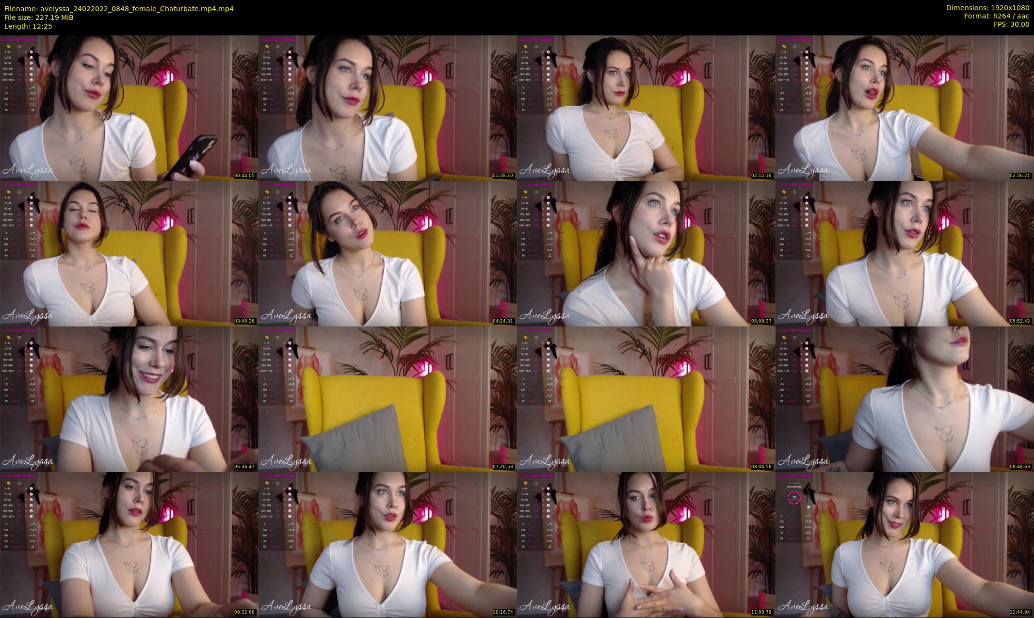 avelyssa — 13 minute Chaturbate female cam show recording, 1080p, Feb 24, 2022