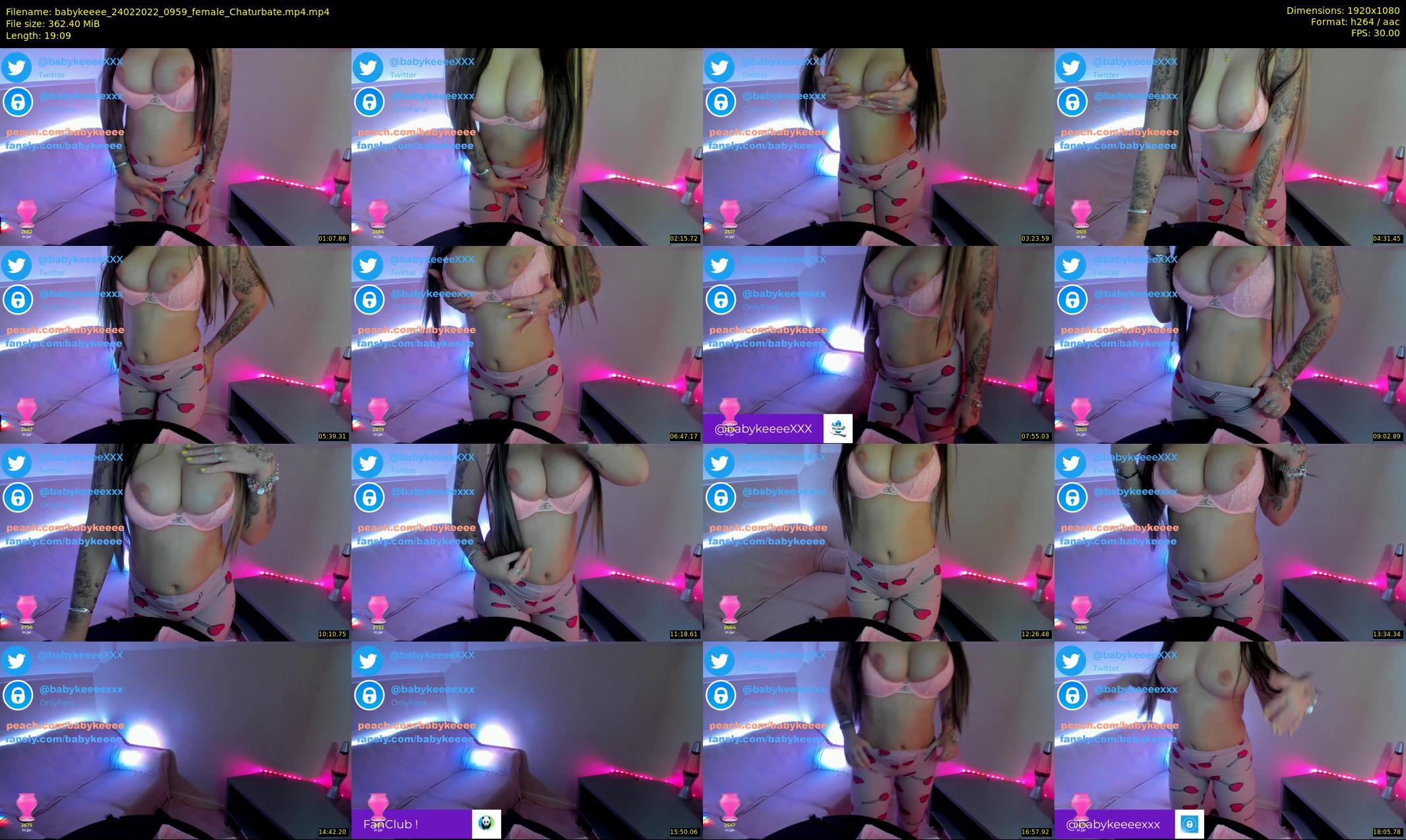 babykeeee — 20 minute Chaturbate female cam show recording, 1080p, Feb 24, 2022
