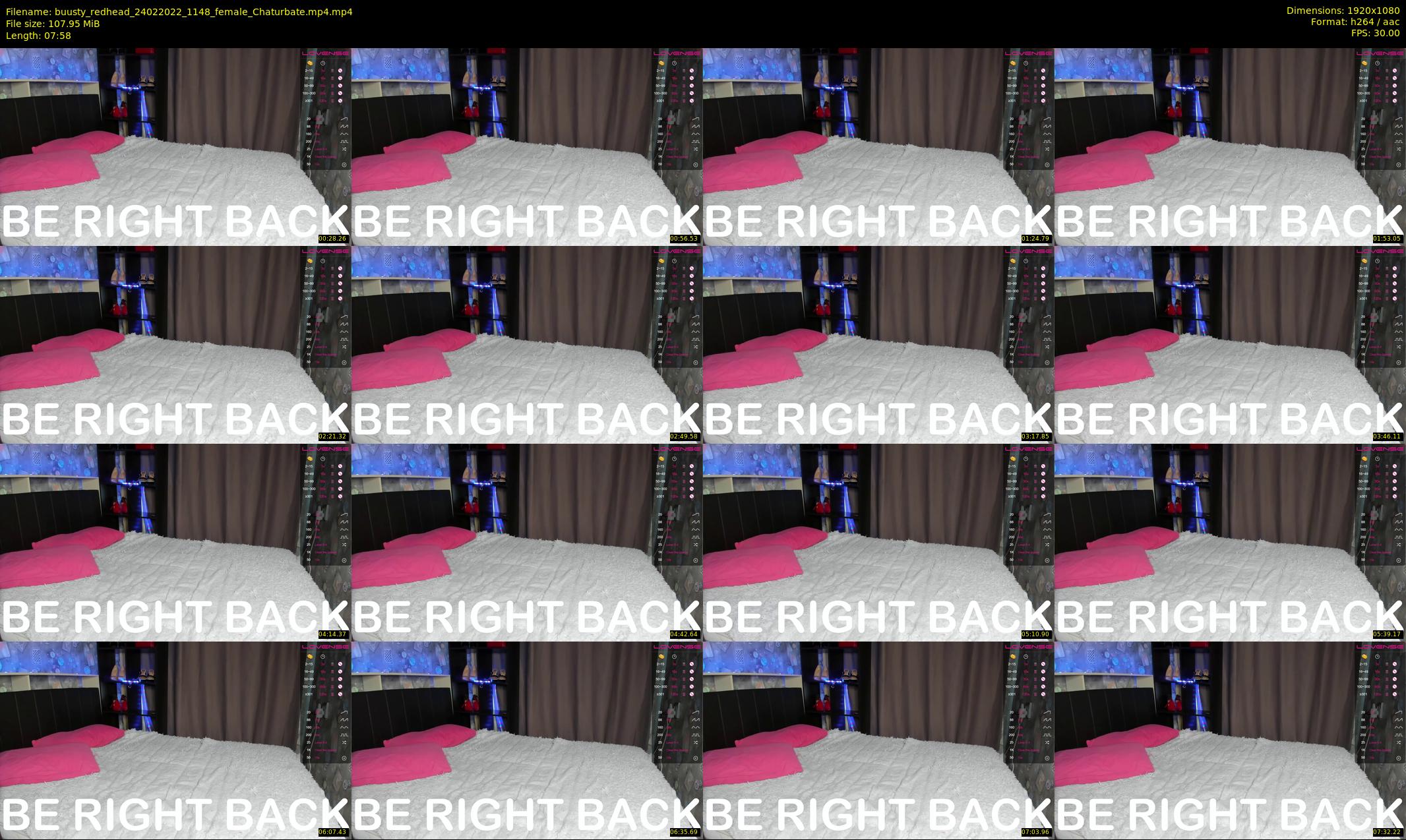 buusty_redhead — 8 minute Chaturbate female cam show recording, 1080p, Feb 24, 2022