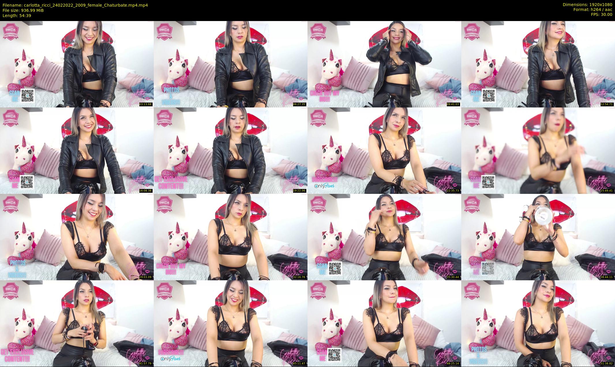 carlotta_ricci — 55 minute Chaturbate female cam show recording, 1080p, Feb 24, 2022