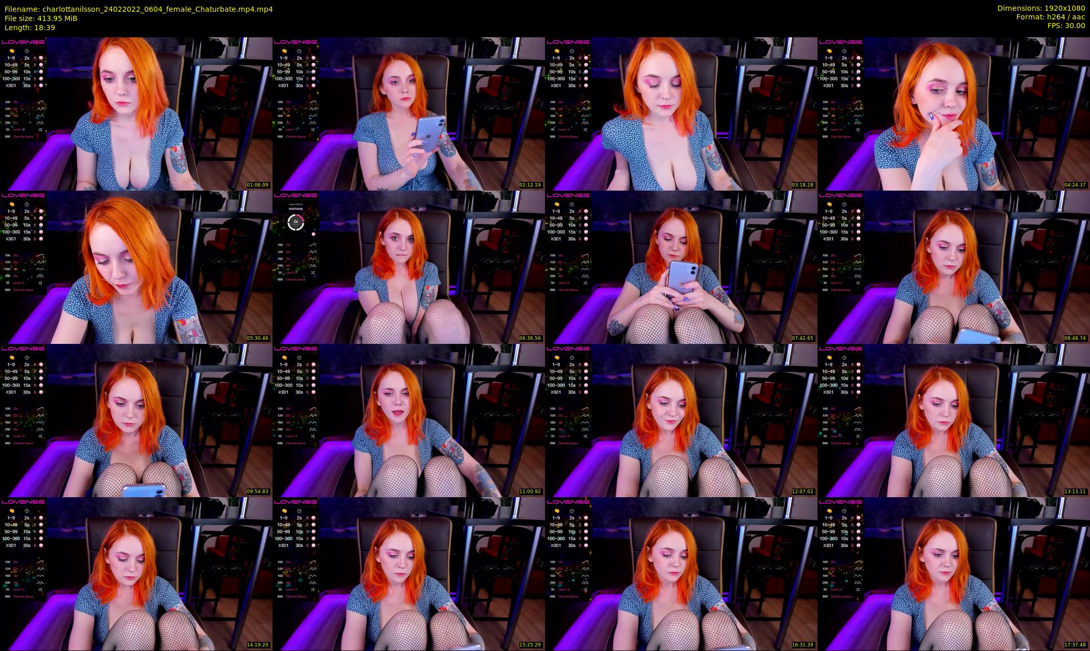 charlottanilsson — 19 minute Chaturbate female cam show recording, 1080p, Feb 24, 2022