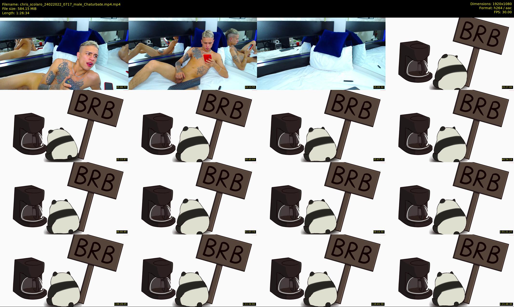 chris_scolaro — 87 minute Chaturbate male cam show recording, 1080p, Feb 24, 2022