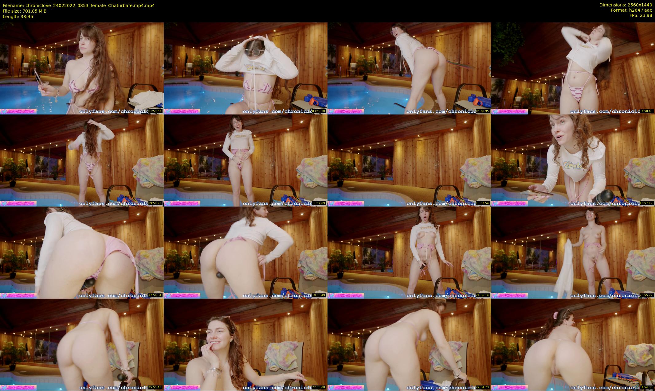 chroniclove — 34 minute Chaturbate female cam show recording, 1080p, Feb 24, 2022
