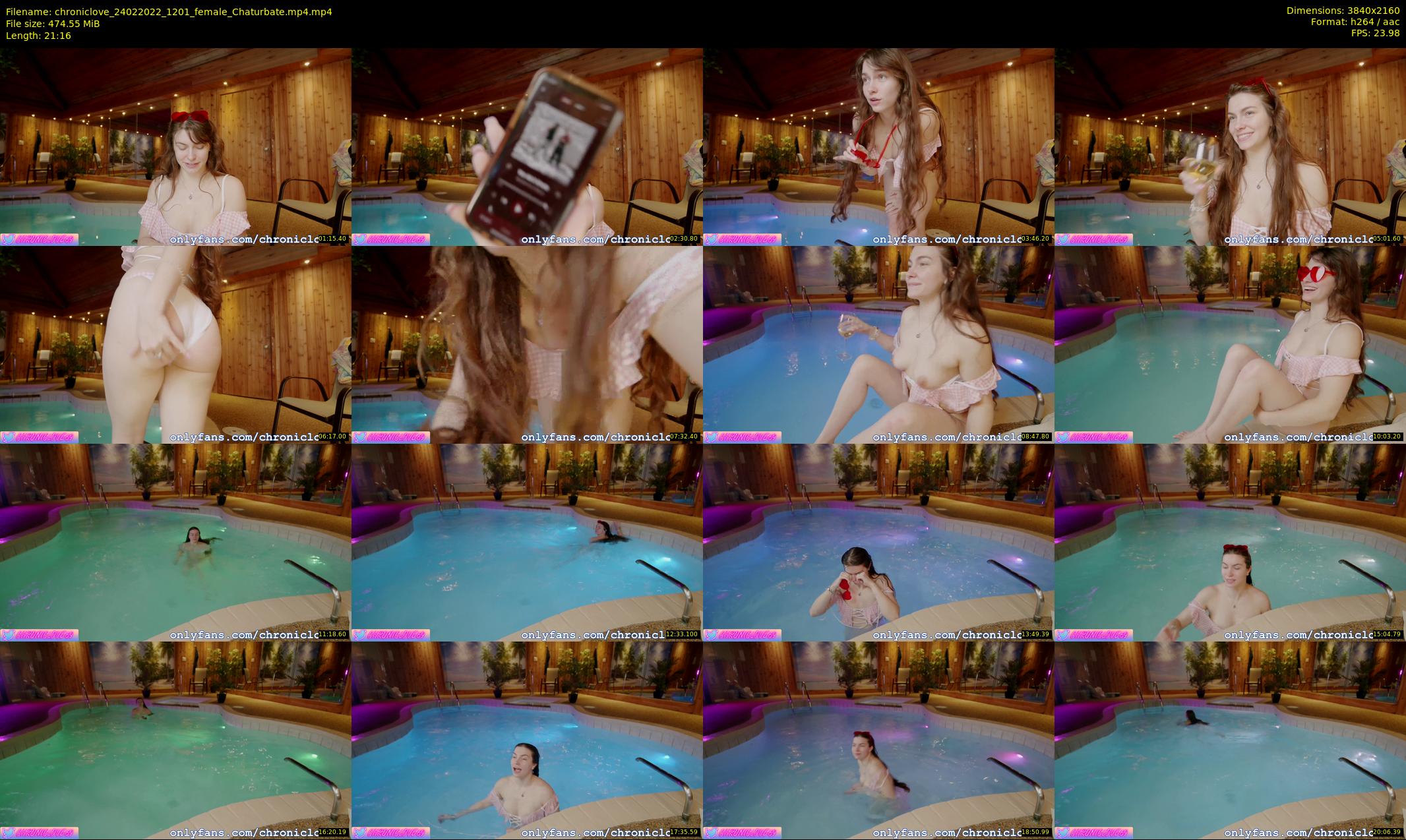 chroniclove — 22 minute Chaturbate female cam show recording, 4K, Feb 24, 2022