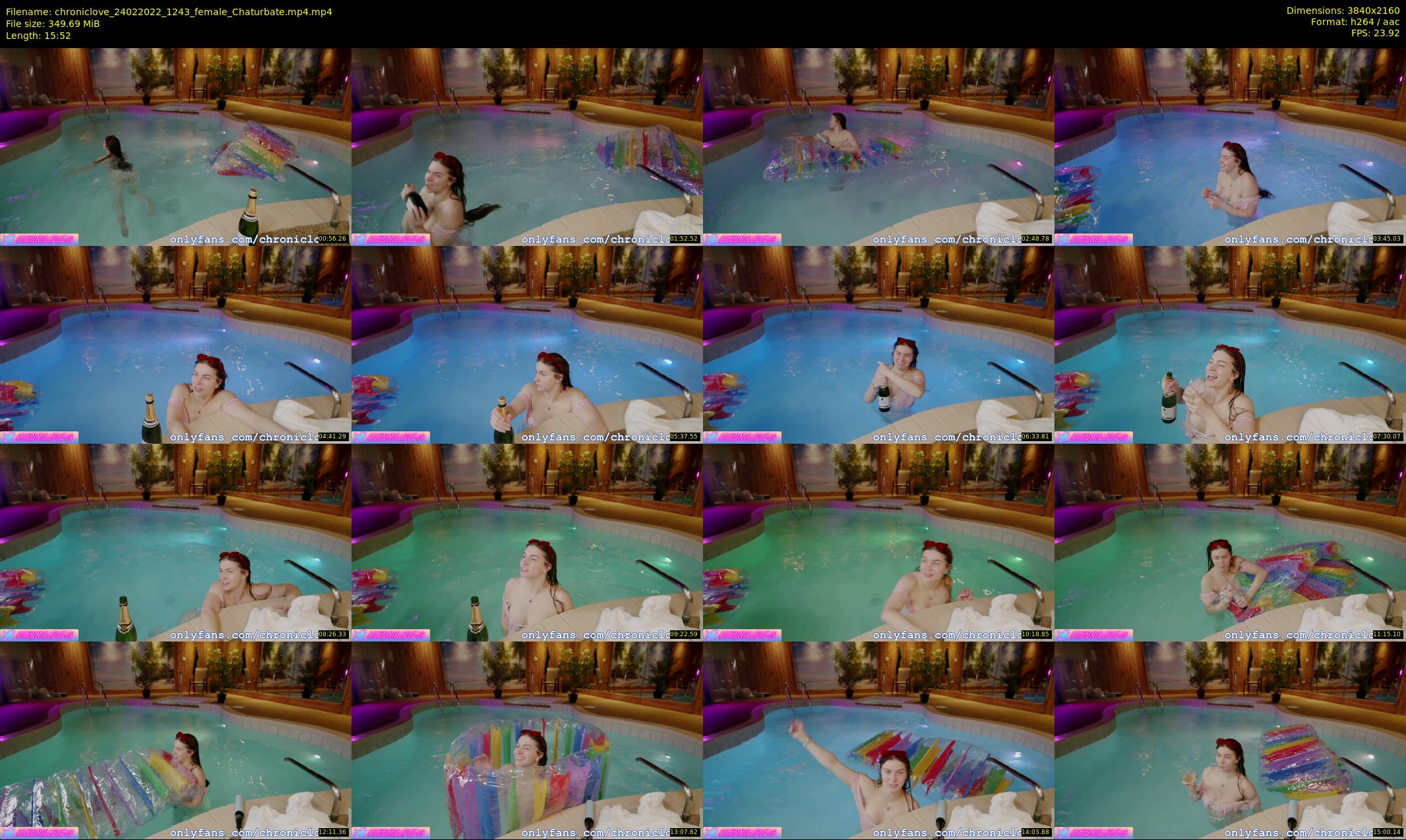 chroniclove — 16 minute Chaturbate female cam show recording, 4K, Feb 24, 2022