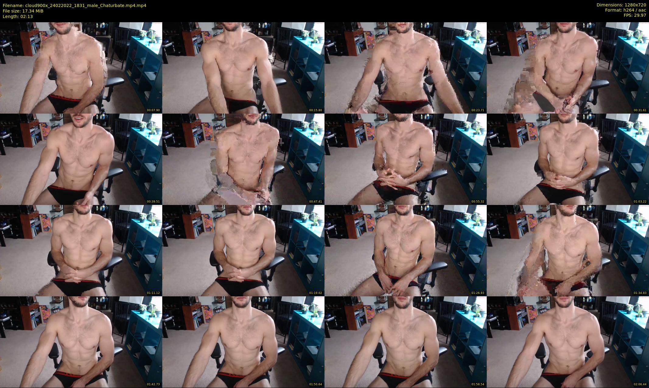 cloud900x — 3 minute Chaturbate male cam show recording, 720p, Feb 24, 2022