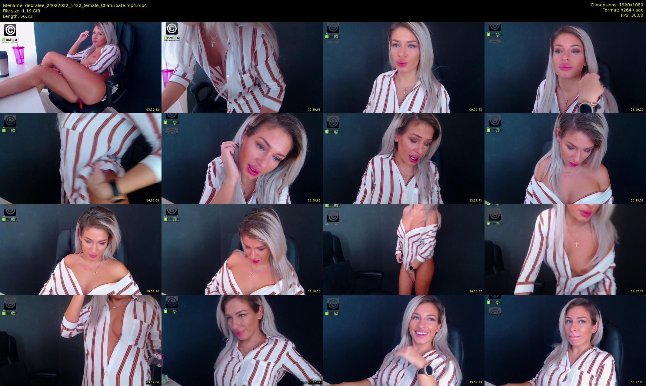 debralee — 57 minute Chaturbate female cam show recording, 1080p, Feb 24, 2022
