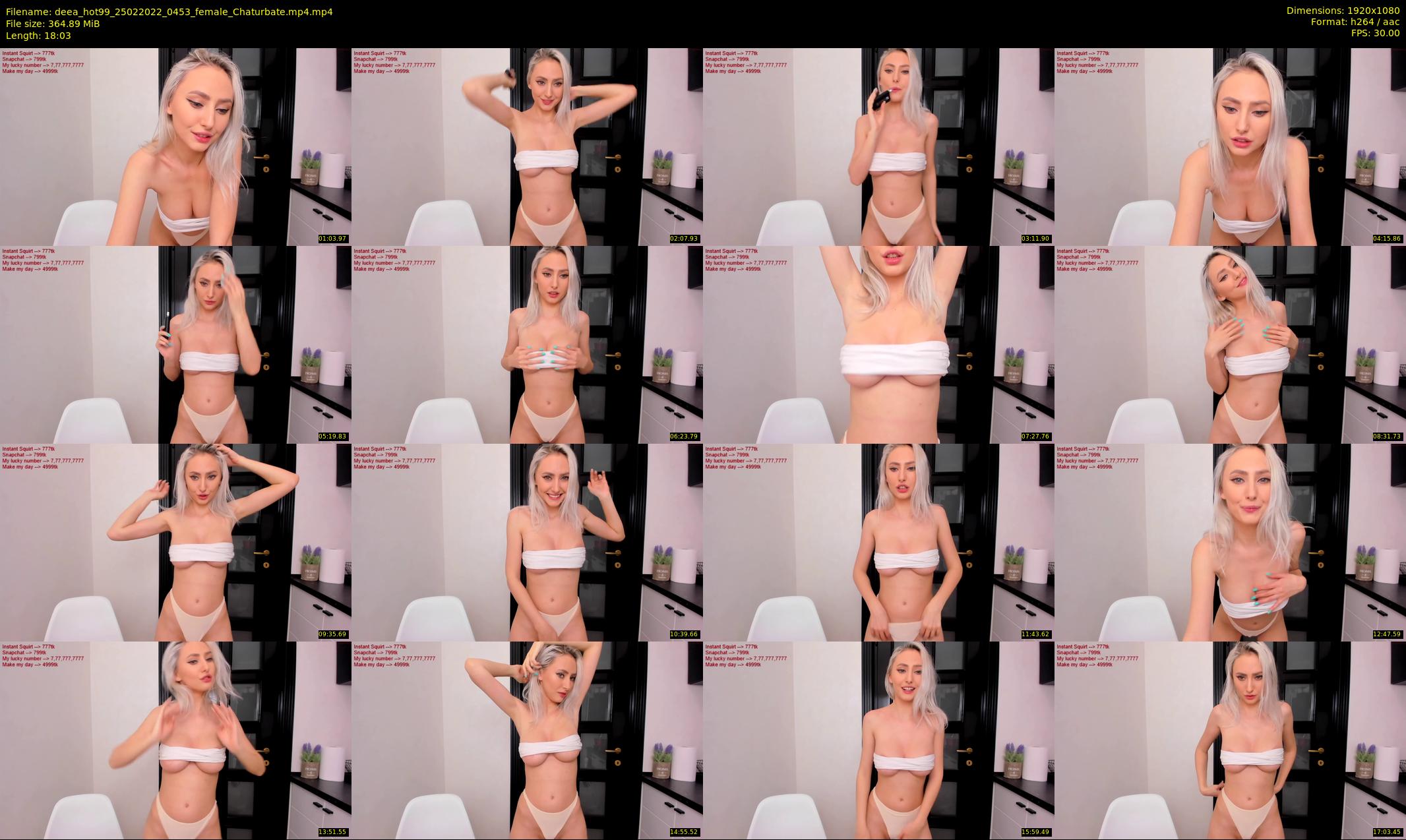 deea_hot99 — 19 minute Chaturbate female cam show recording, 1080p, Feb 25, 2022