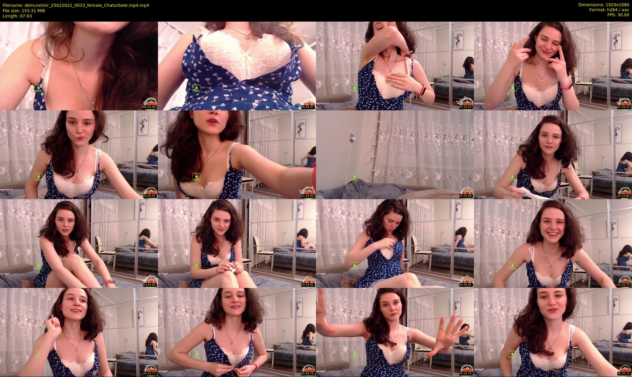 demurelixir — 8 minute Chaturbate female cam show recording, 1080p, Feb 25, 2022