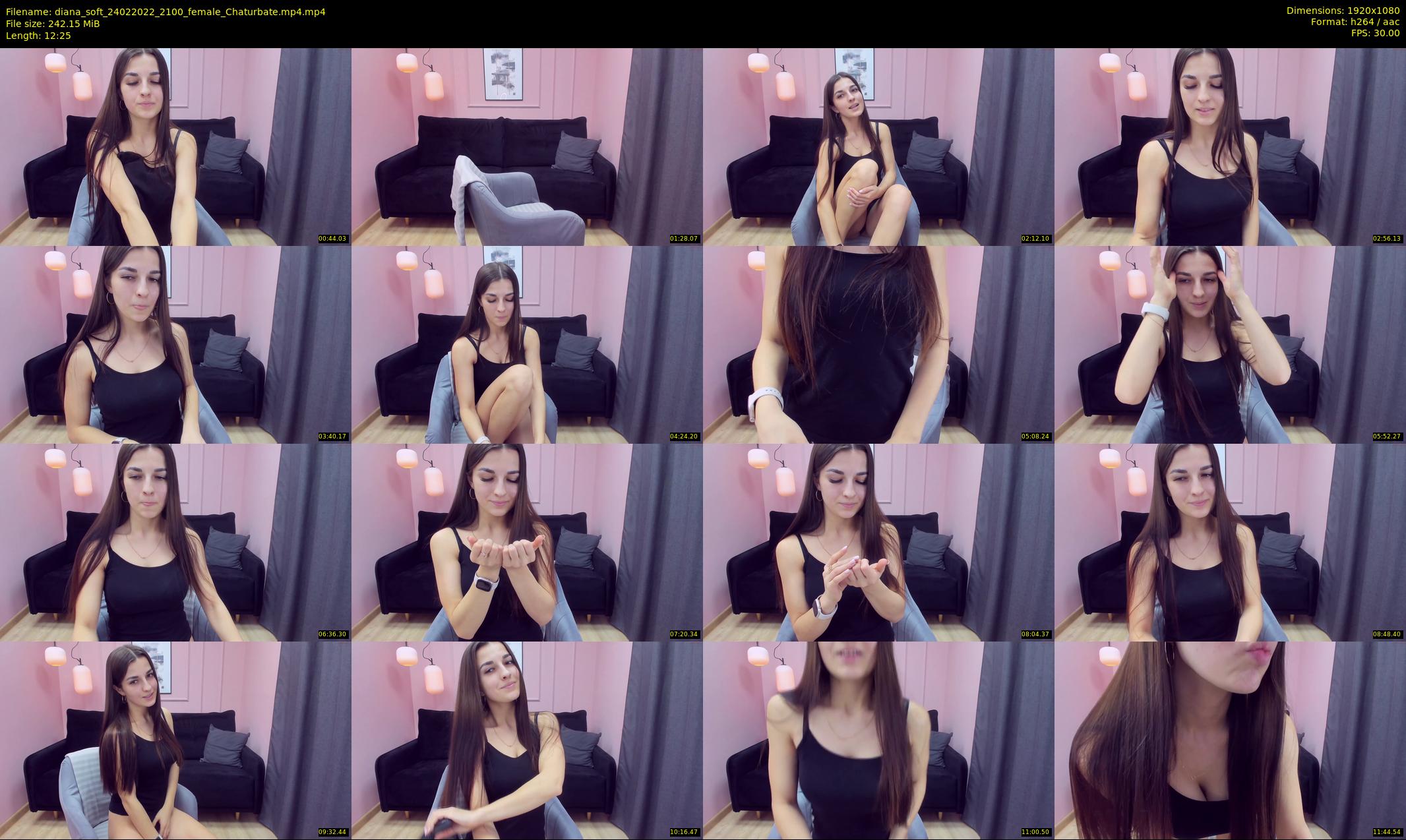 diana_soft — 13 minute Chaturbate female cam show recording, 1080p, Feb 24, 2022
