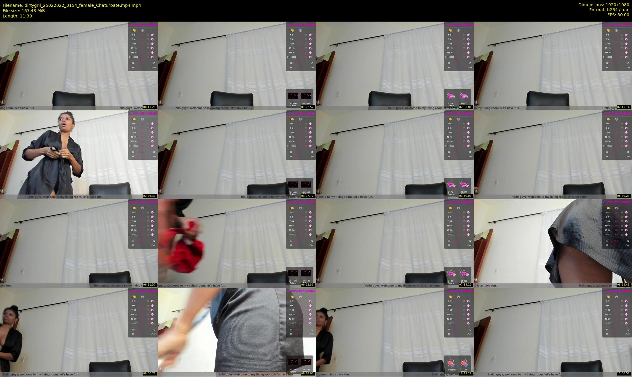 dirtygril — 12 minute Chaturbate female cam show recording, 1080p, Feb 25, 2022