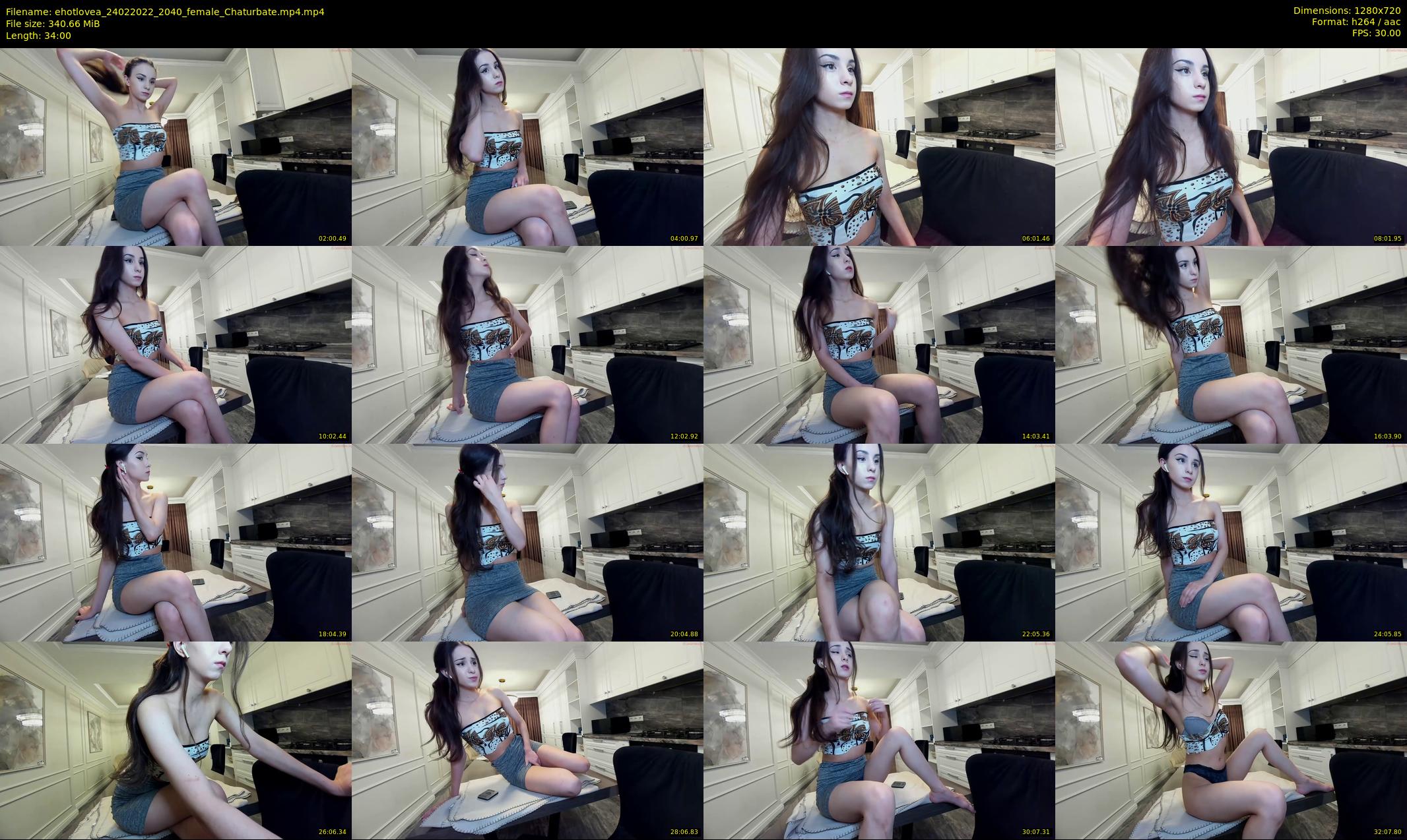 ehotlovea — 34 minute Chaturbate female cam show recording, 720p, Feb 24, 2022