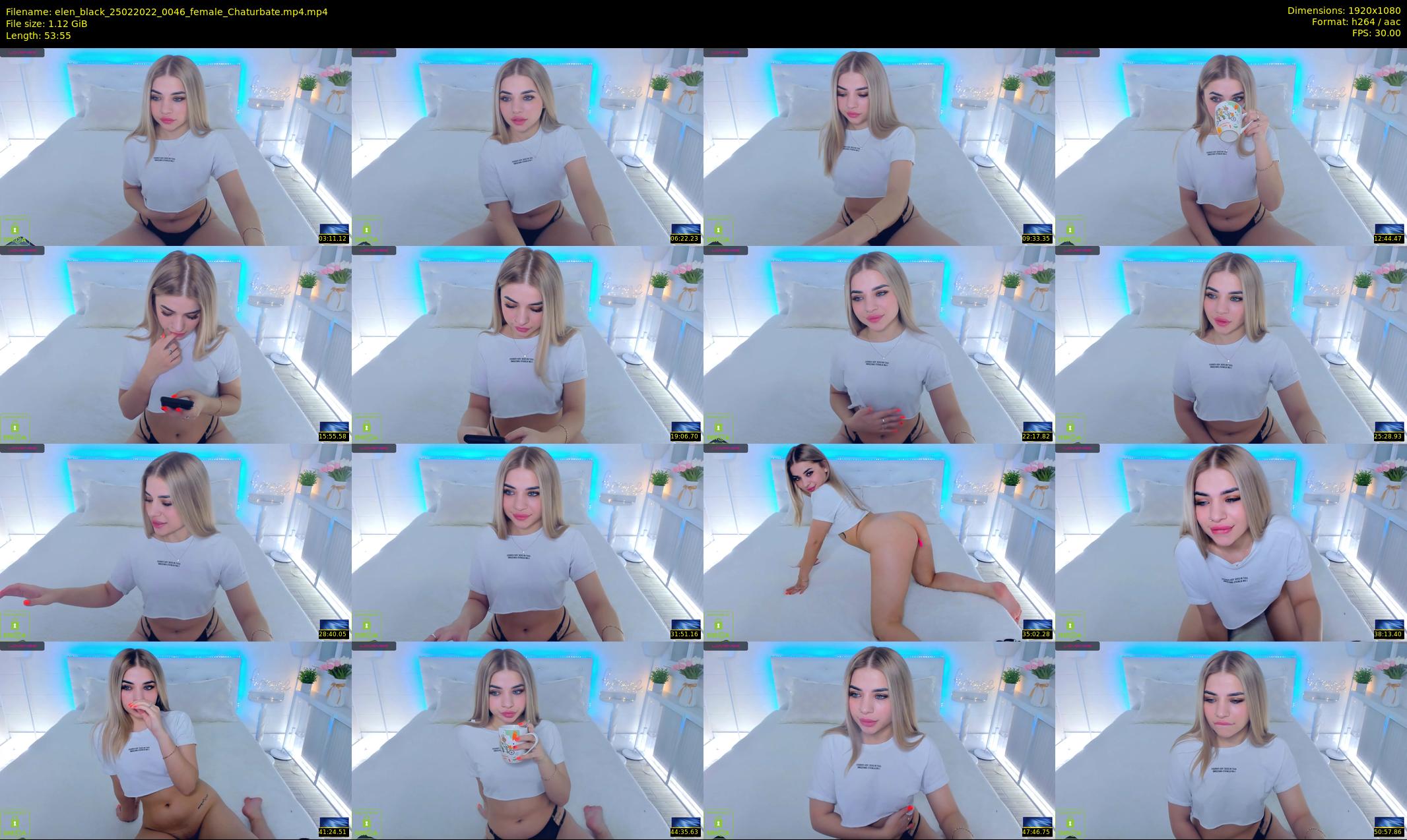 elen_black — 54 minute Chaturbate female cam show recording, 1080p, Feb 25, 2022