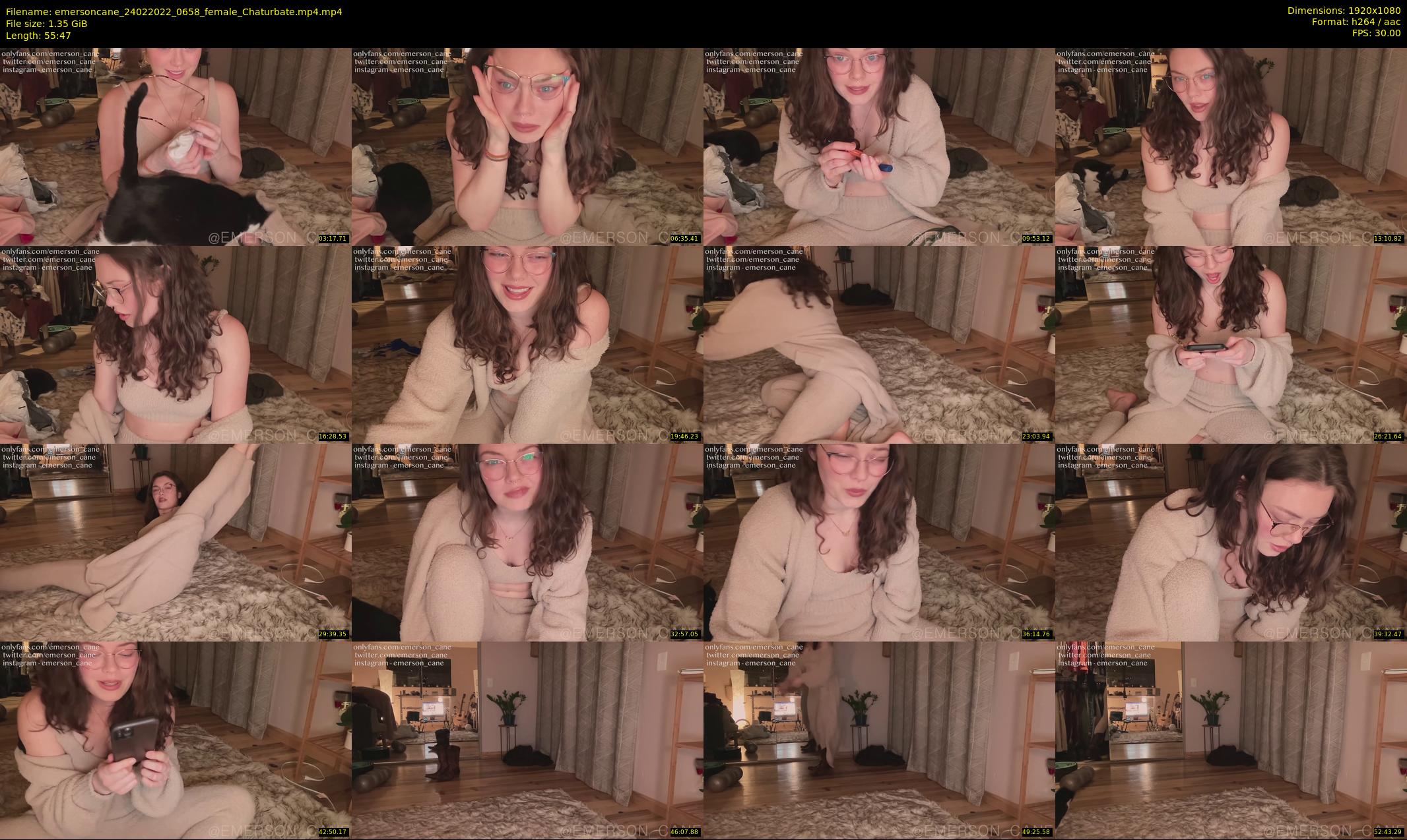 emersoncane — 56 minute Chaturbate female cam show recording, 1080p, Feb 24, 2022