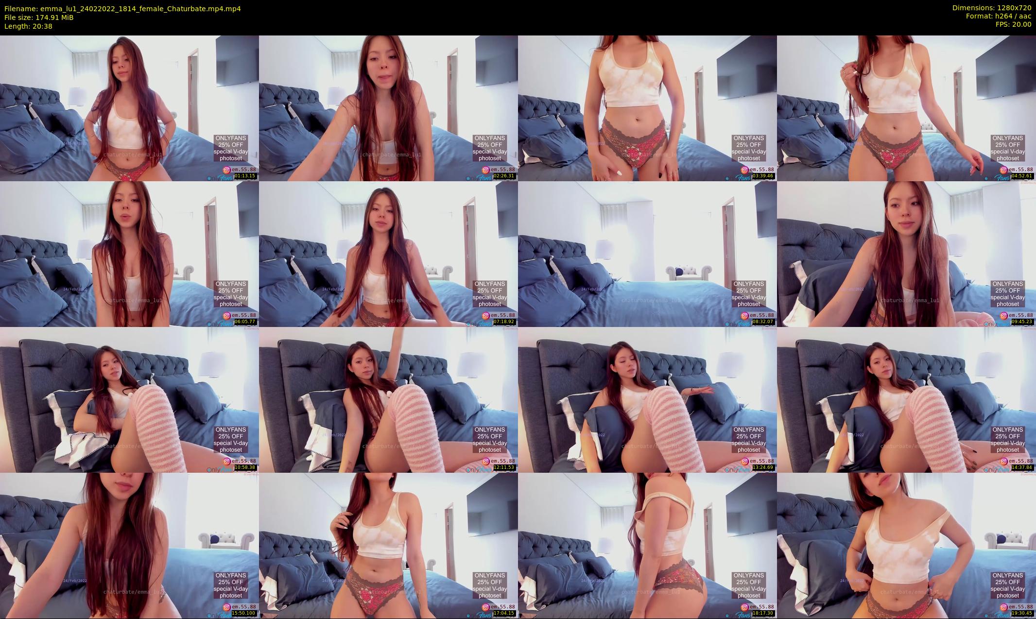 emma_lu1 — 21 minute Chaturbate female cam show recording, 720p, Feb 24, 2022