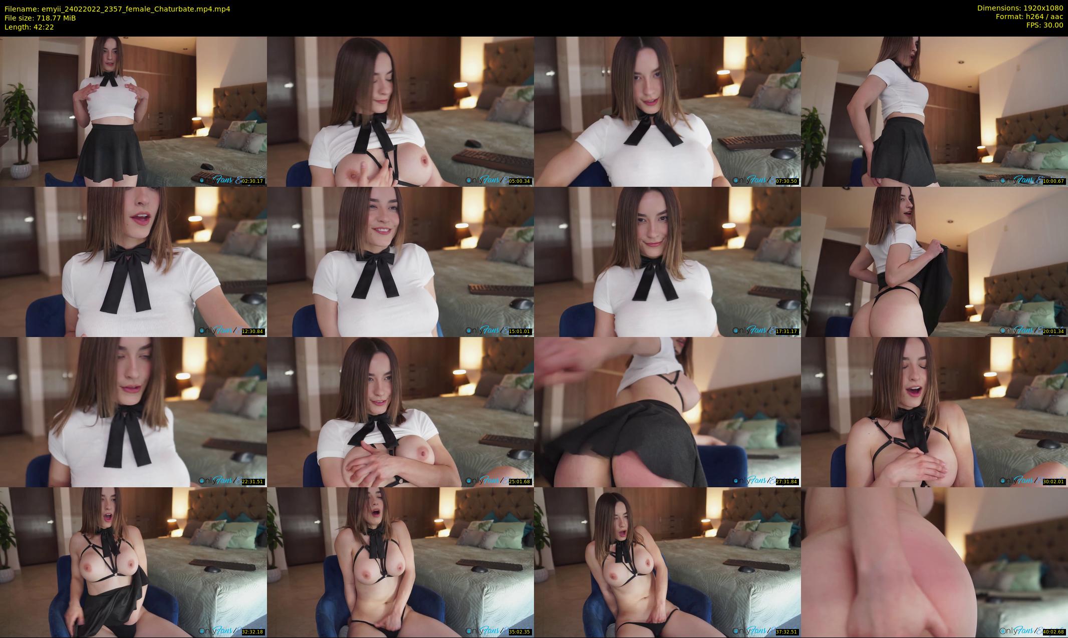 emyii — 43 minute Chaturbate female cam show recording, 1080p, Feb 24, 2022