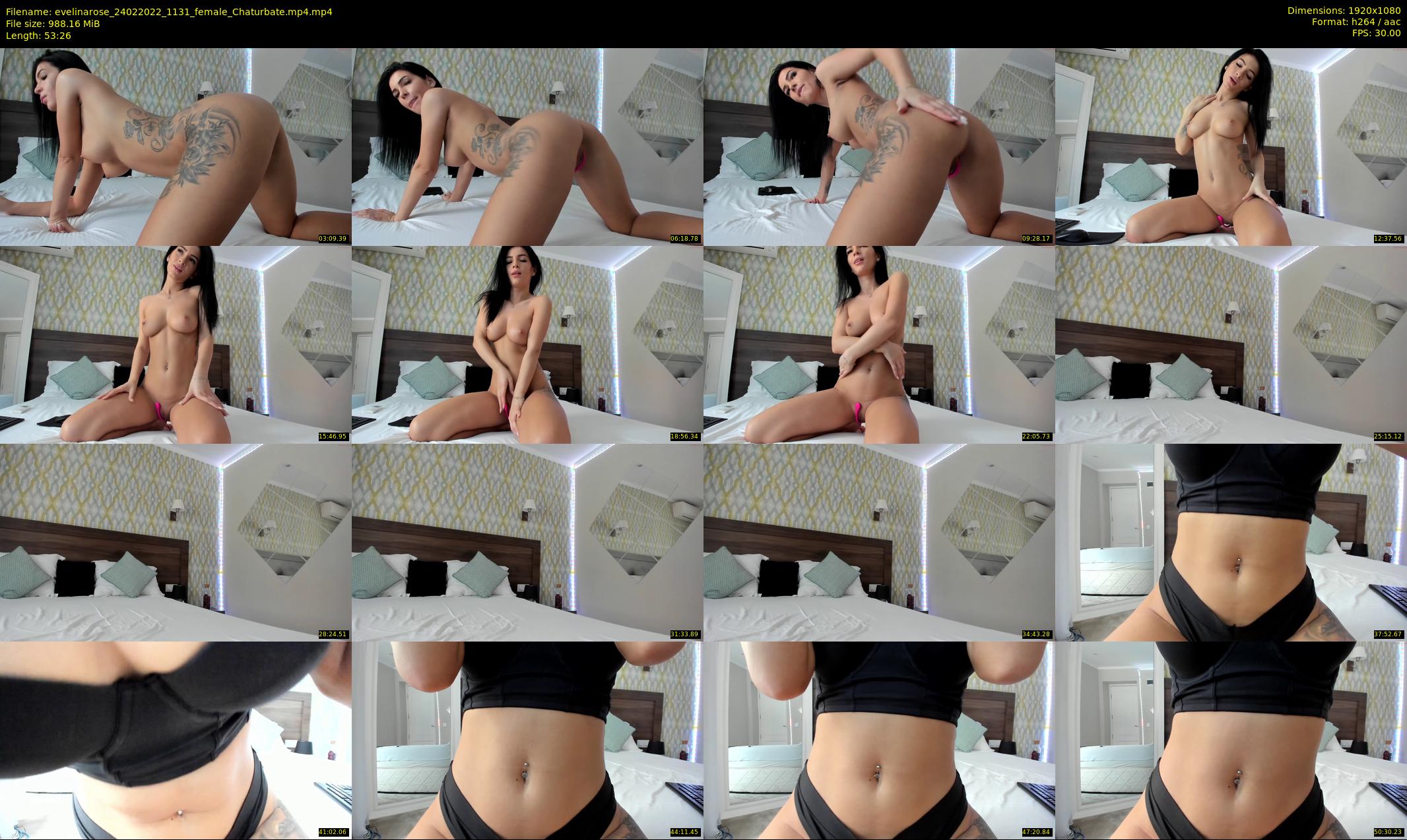 evelinarose — 54 minute Chaturbate female cam show recording, 1080p, Feb 24, 2022