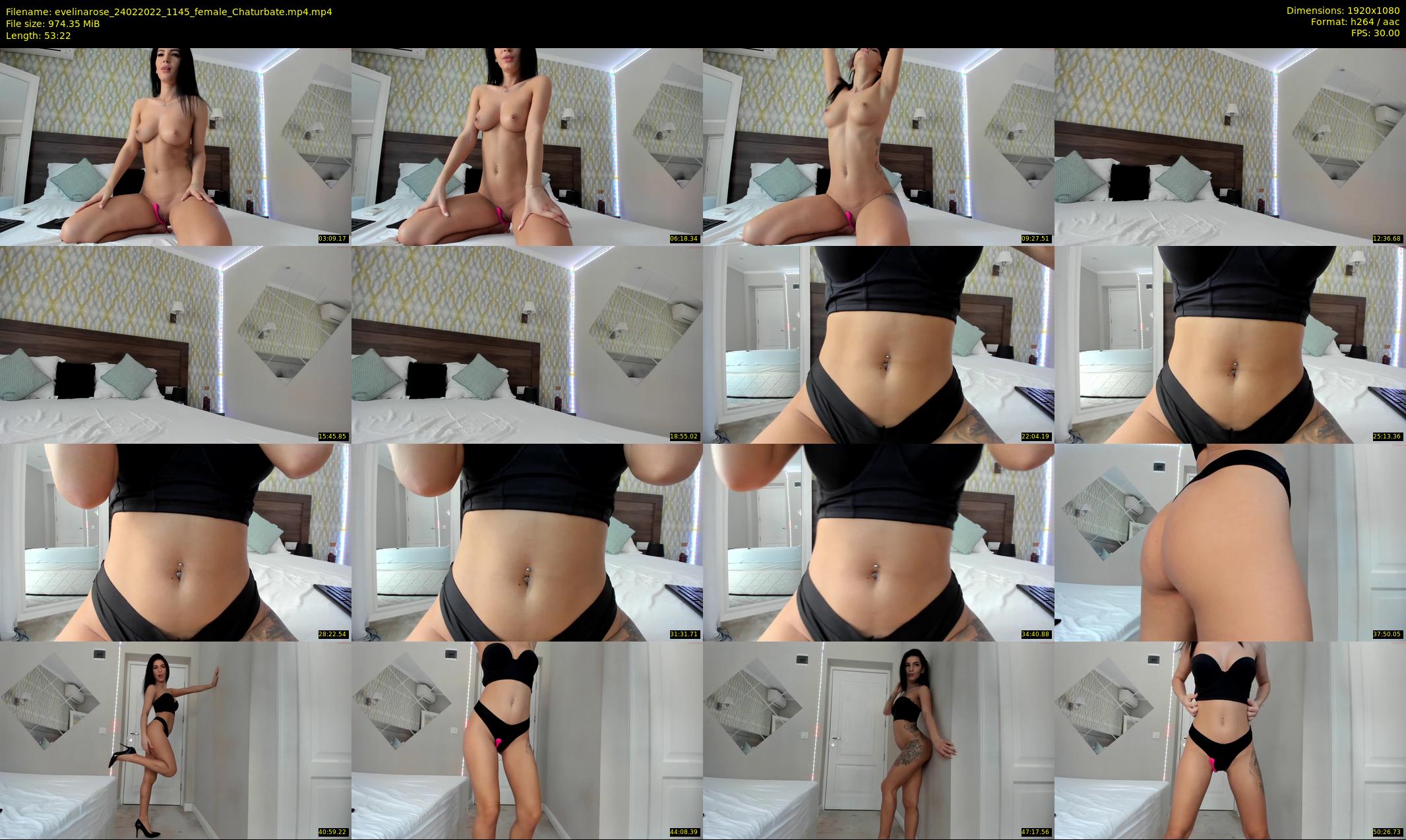evelinarose — 54 minute Chaturbate female cam show recording, 1080p, Feb 24, 2022