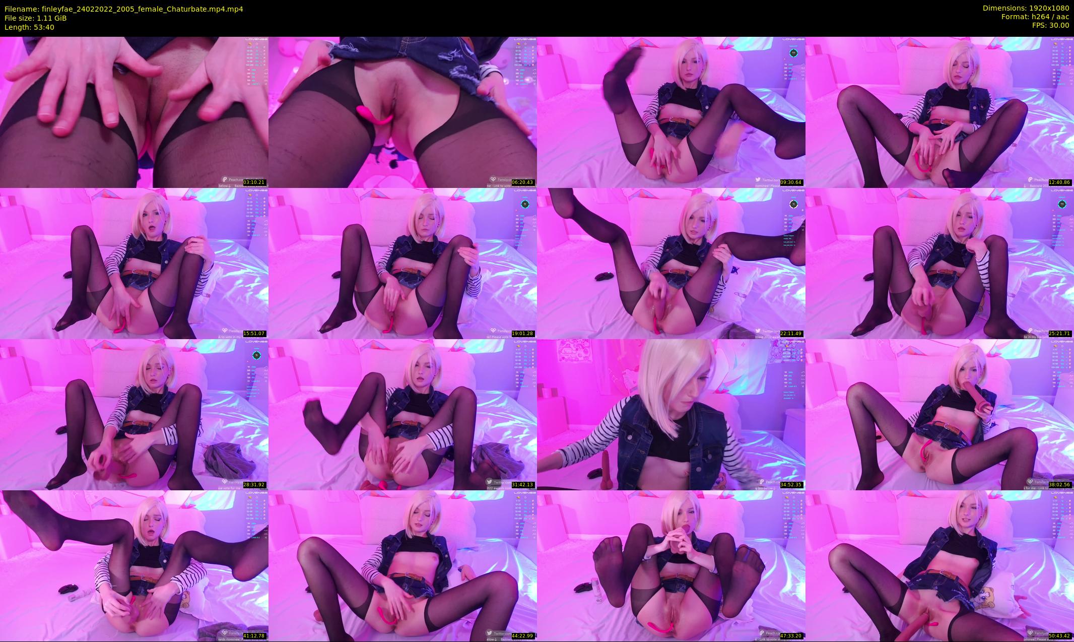 finleyfae — 54 minute Chaturbate female cam show recording, 1080p, Feb 24, 2022