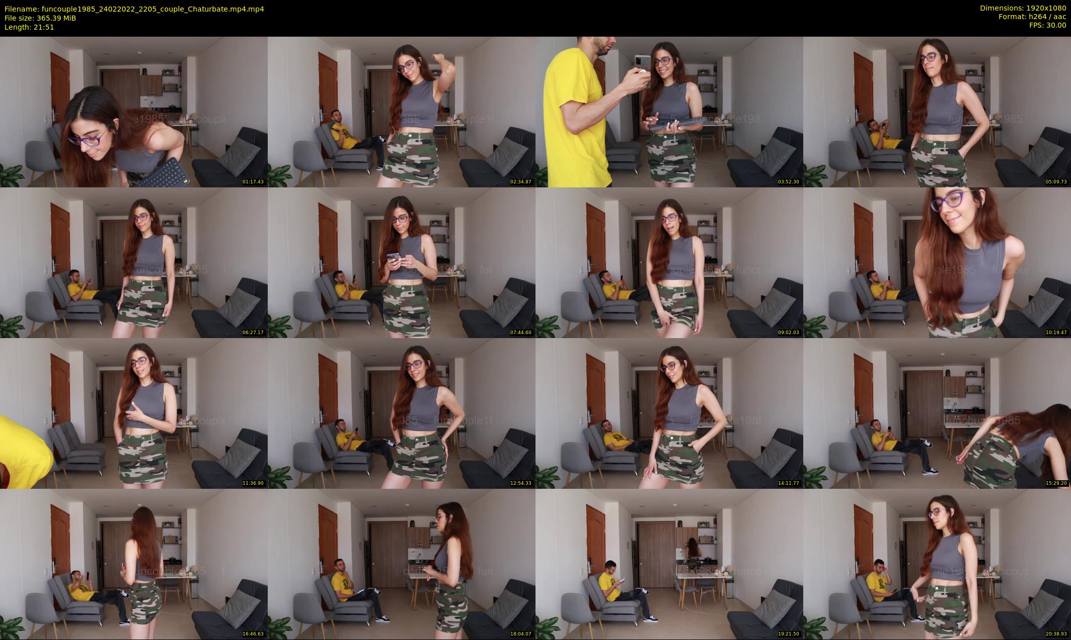 funcouple1985 — 22 minute Chaturbate couple cam show recording, 1080p, Feb 24, 2022