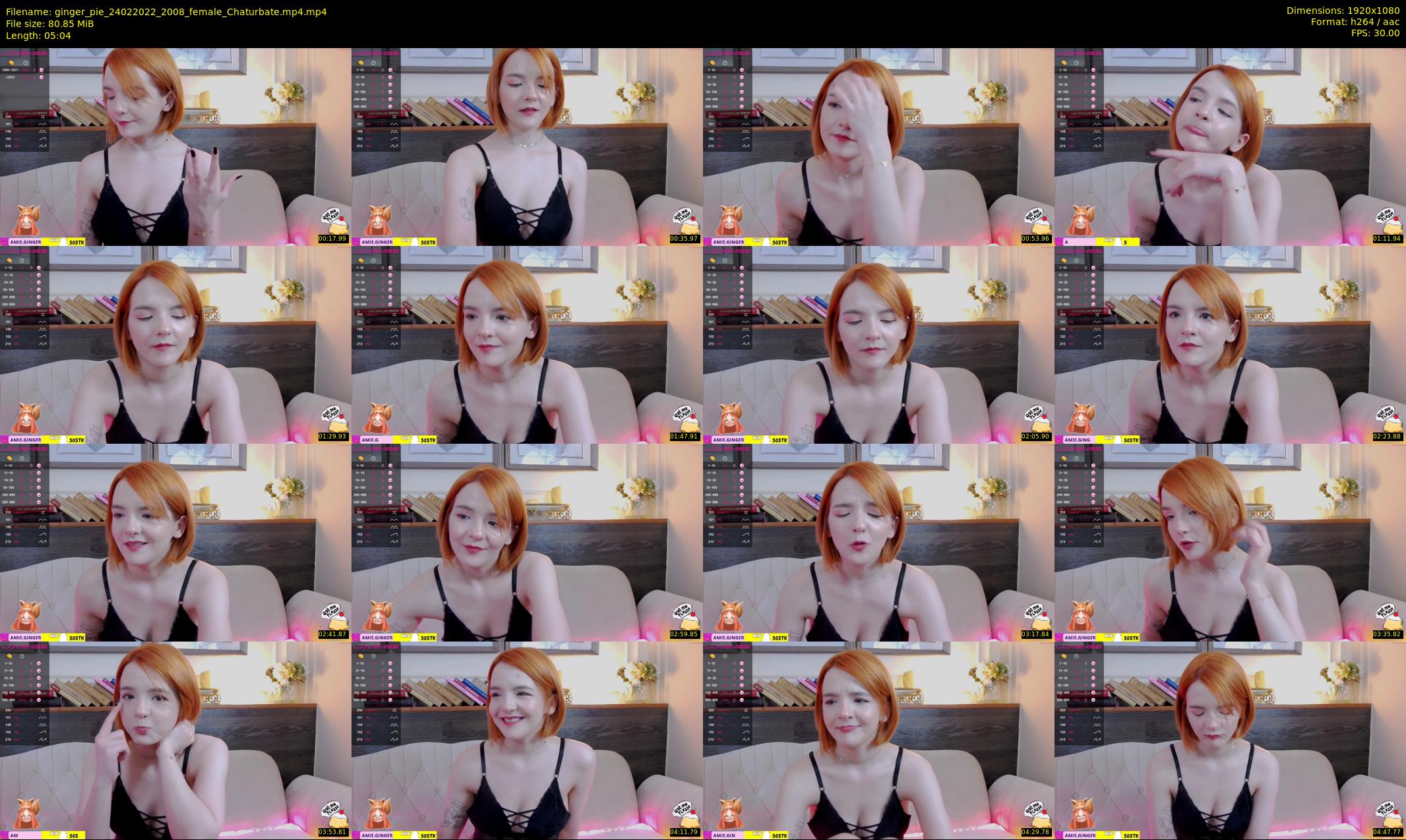 ginger_pie — 6 minute Chaturbate female cam show recording, 1080p, Feb 24, 2022