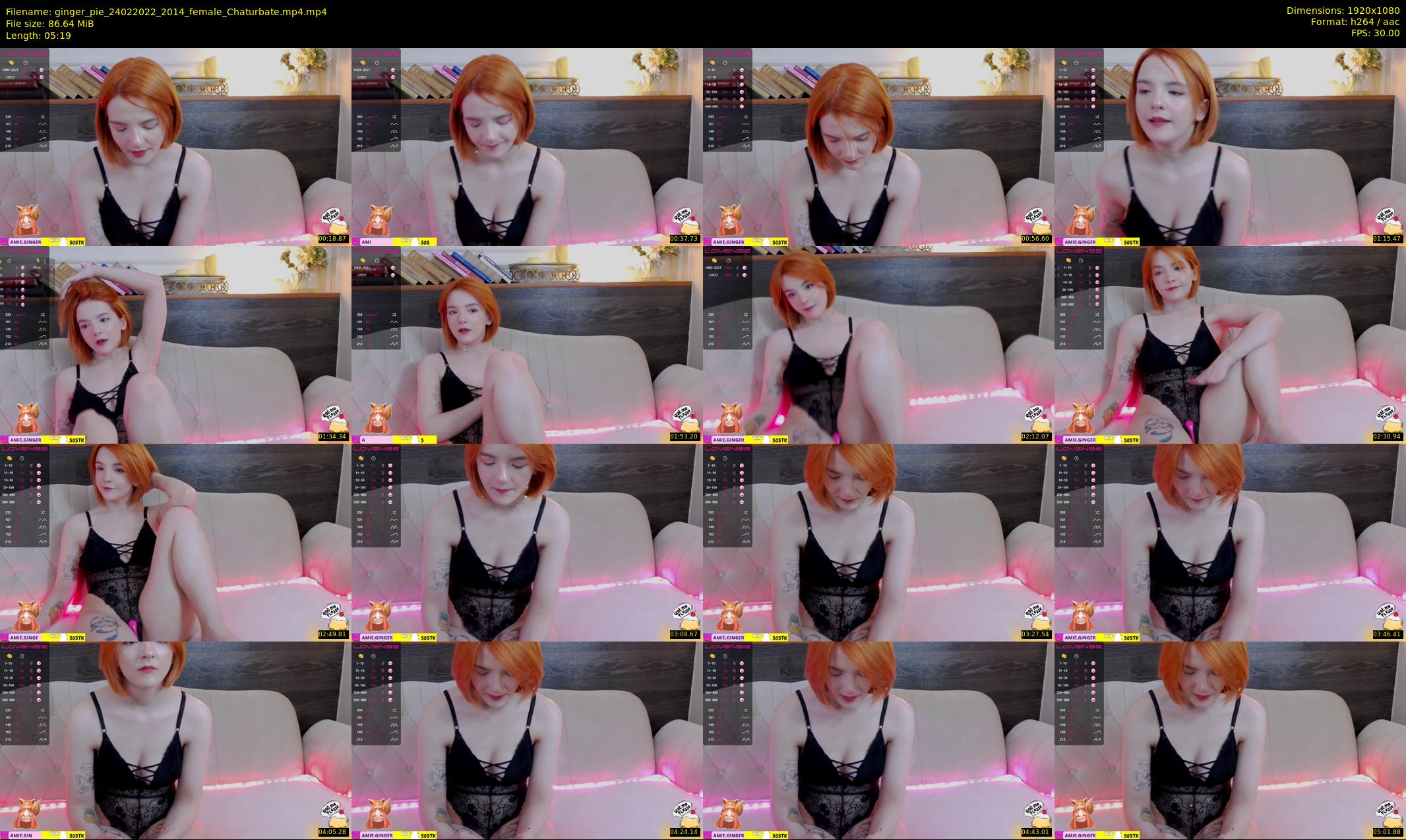 ginger_pie — 6 minute Chaturbate female cam show recording, 1080p, Feb 24, 2022
