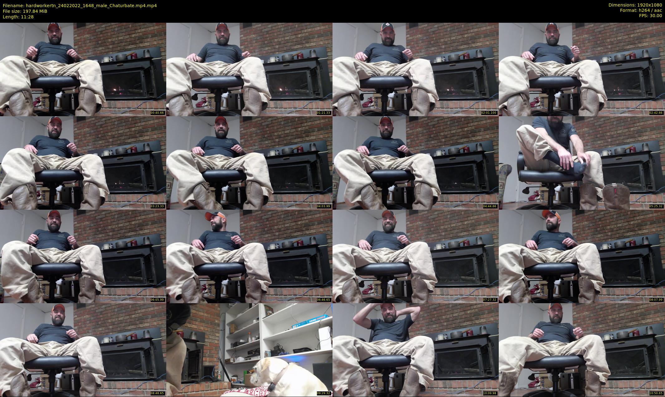 hardworkertn — 12 minute Chaturbate male cam show recording, 1080p, Feb 24, 2022