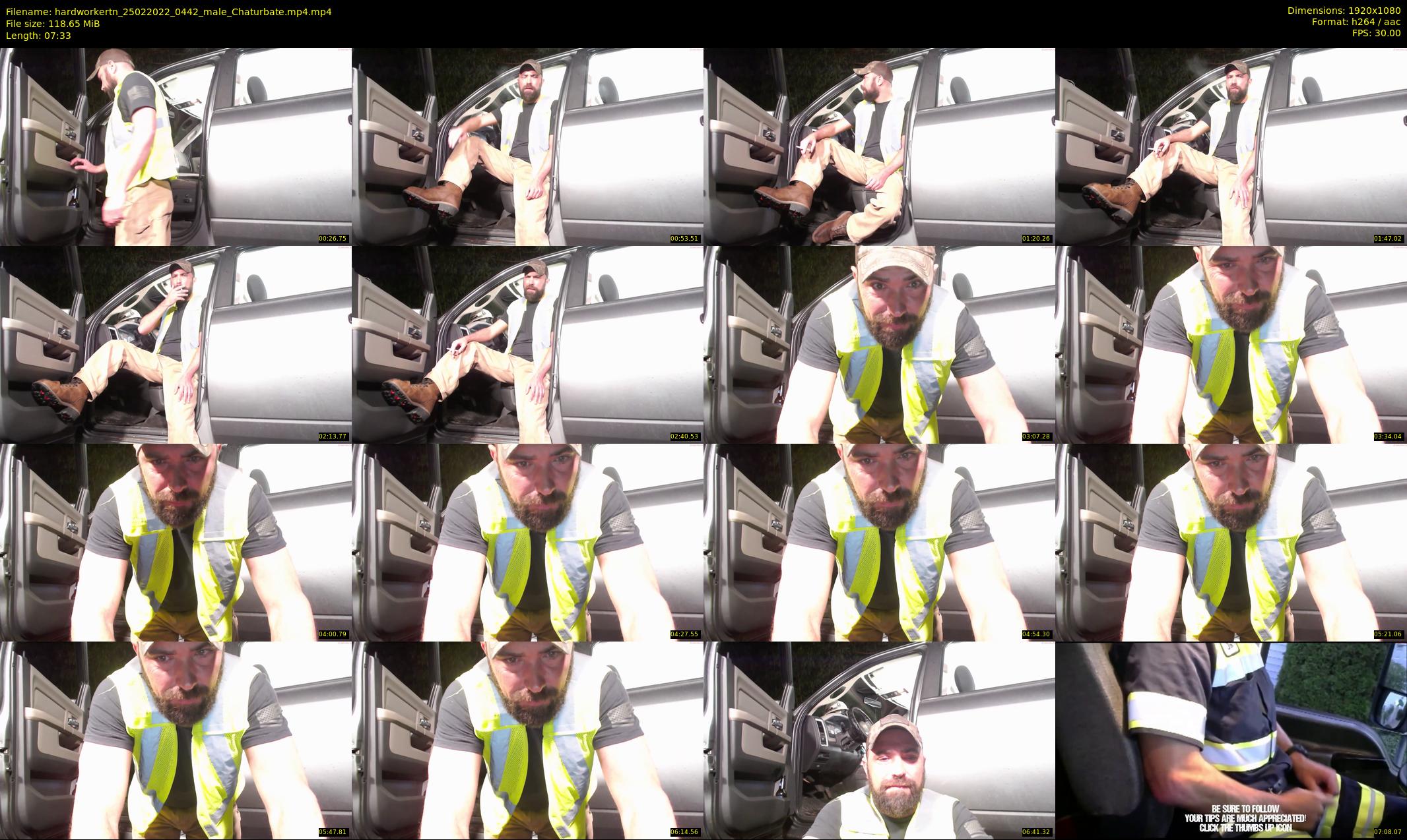 hardworkertn — 8 minute Chaturbate male cam show recording, 1080p, Feb 25, 2022