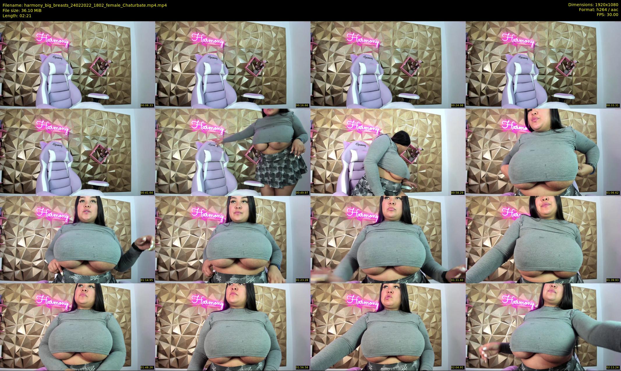 harmony_big_breasts — 3 minute Chaturbate female cam show recording, 1080p, Feb 24, 2022