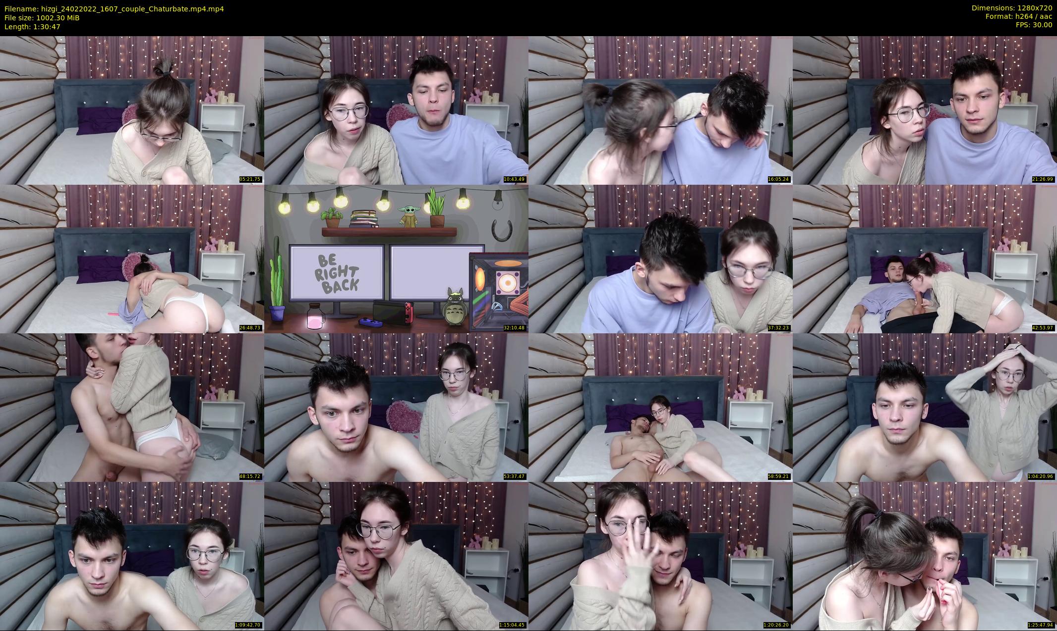 hizgi — 91 minute Chaturbate couple cam show recording, 720p, Feb 24, 2022