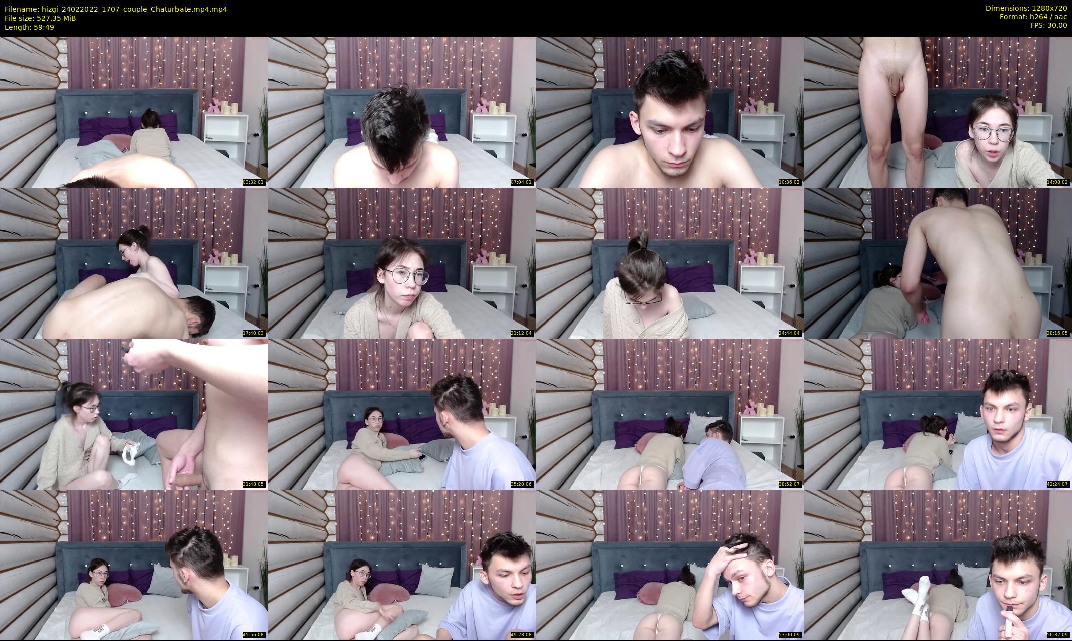 hizgi — 60 minute Chaturbate couple cam show recording, 720p, Feb 24, 2022