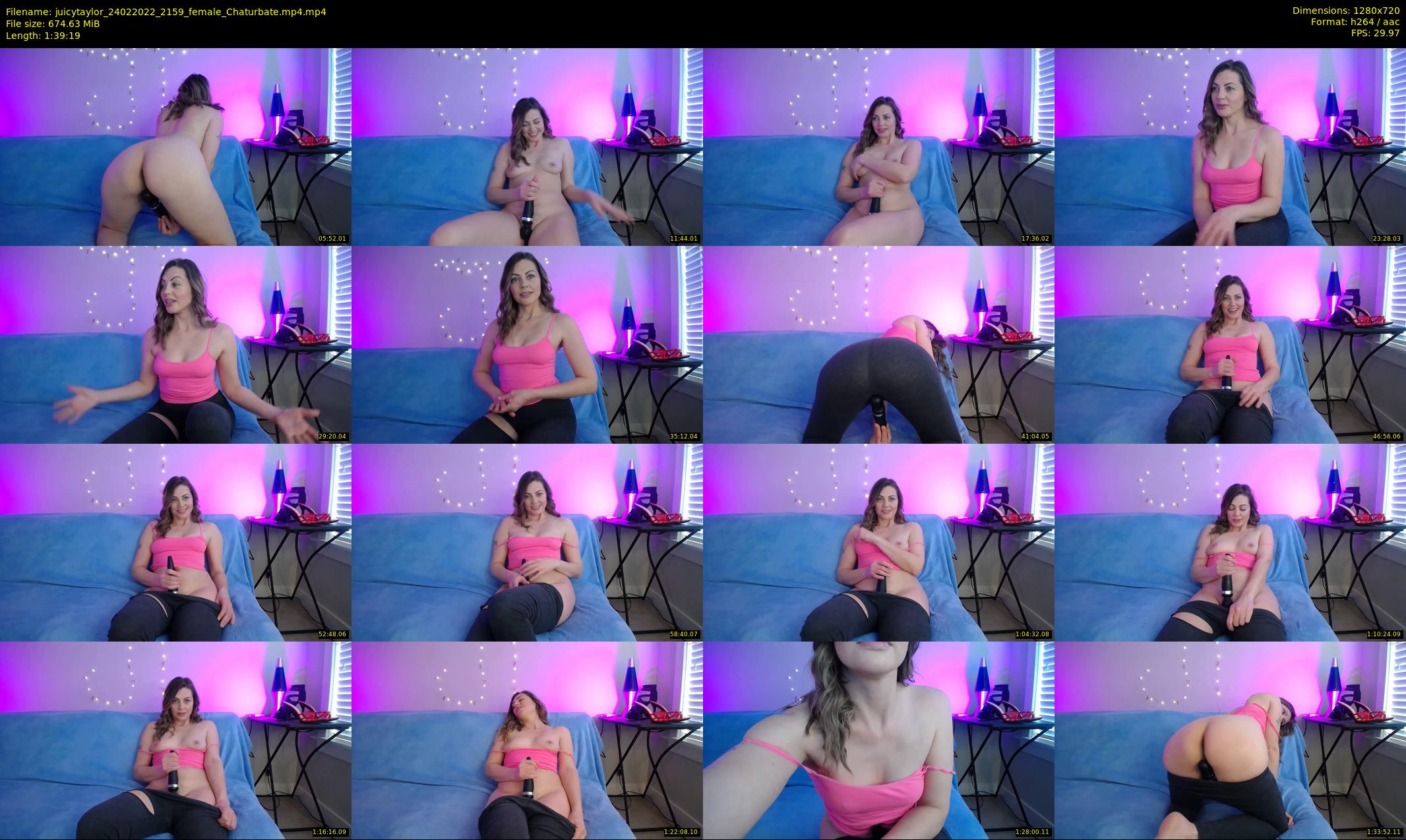 juicytaylor — 100 minute Chaturbate female cam show recording, 720p, Feb 24, 2022