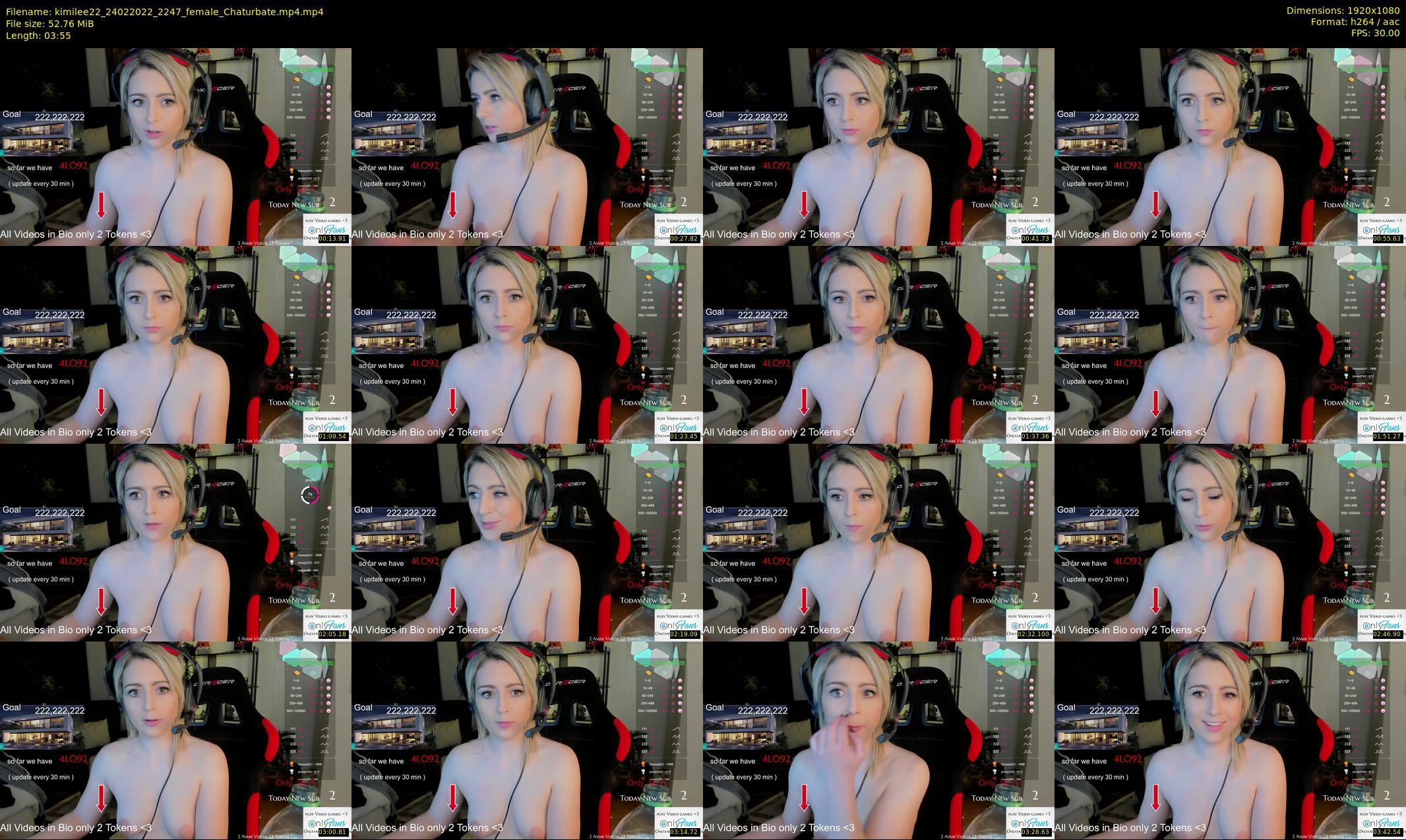 kimilee22 — 4 minute Chaturbate female cam show recording, 1080p, Feb 24, 2022