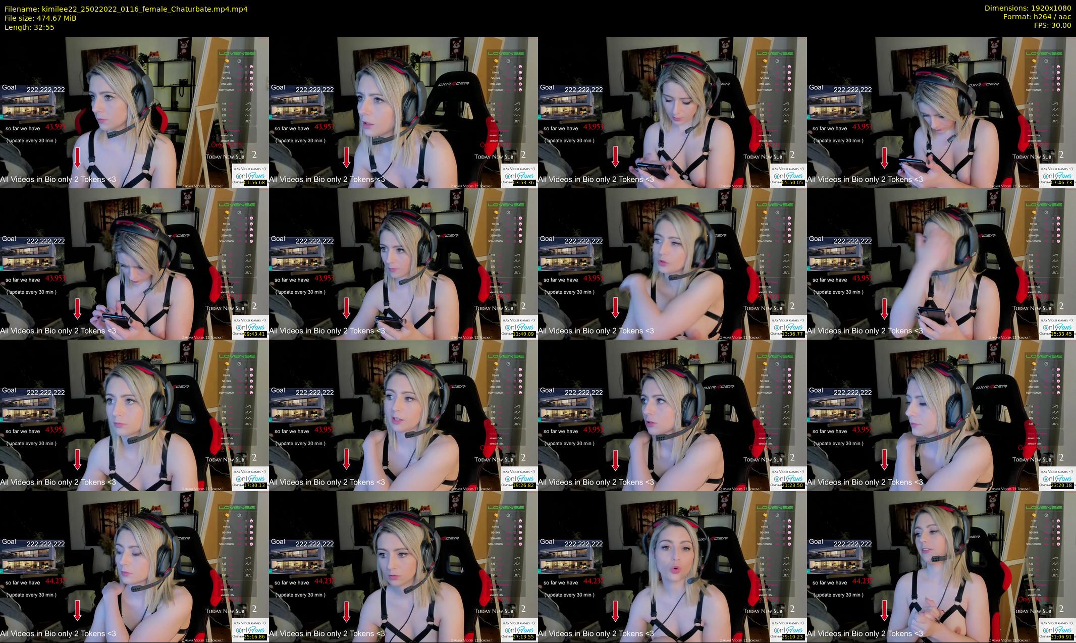 kimilee22 — 33 minute Chaturbate female cam show recording, 1080p, Feb 25, 2022