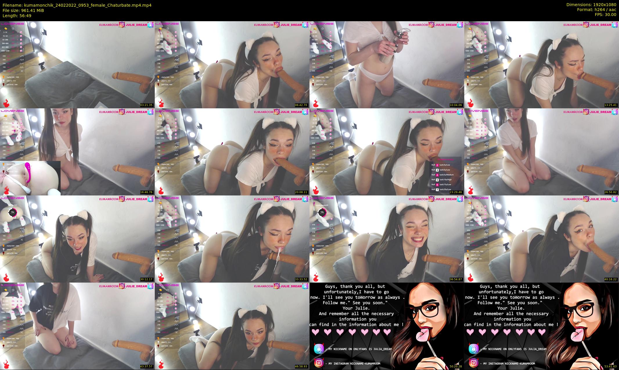 kumamonchik — 57 minute Chaturbate couple cam show recording, 1080p, Feb 24, 2022