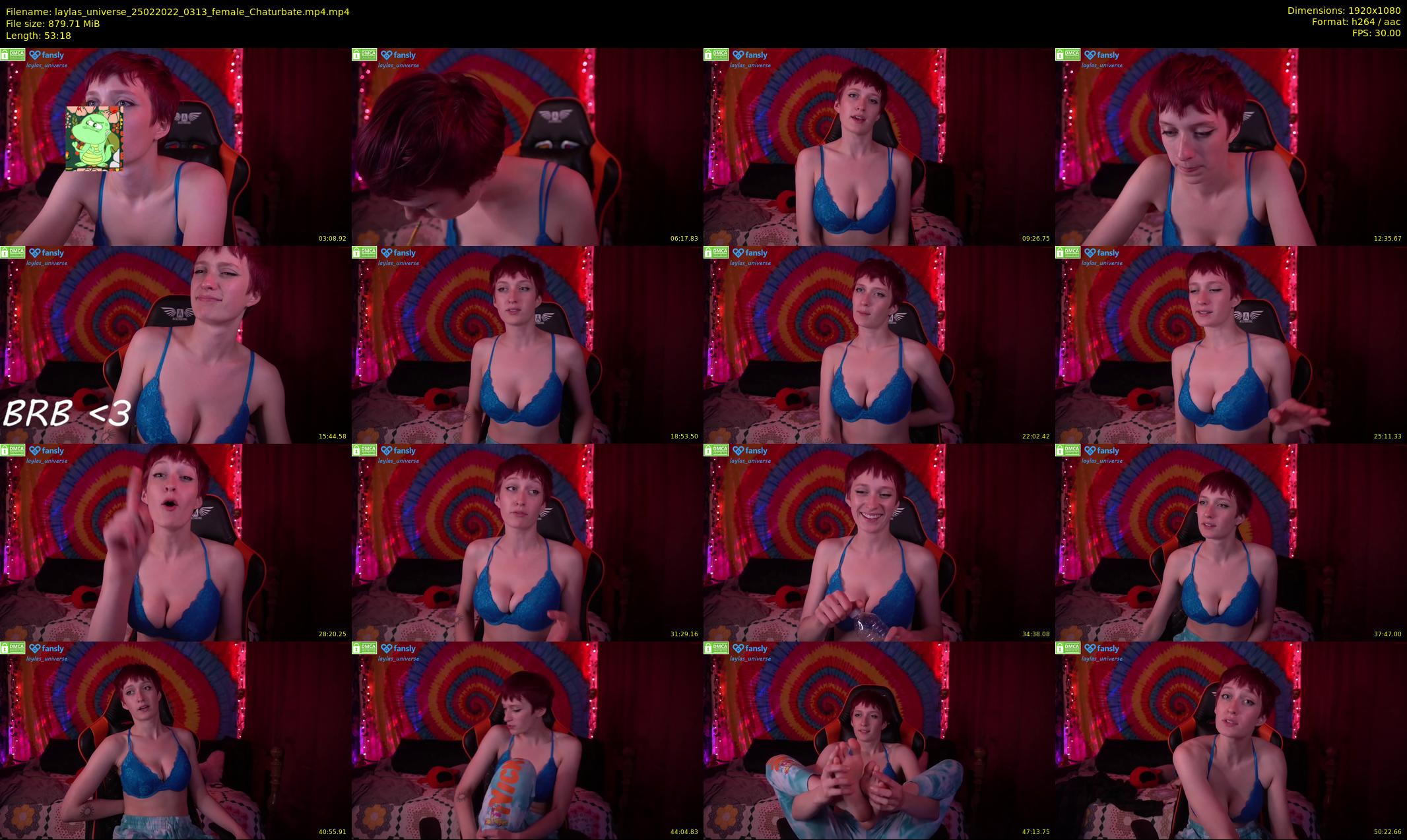 laylas_universe — 54 minute Chaturbate female cam show recording, 1080p, Feb 25, 2022