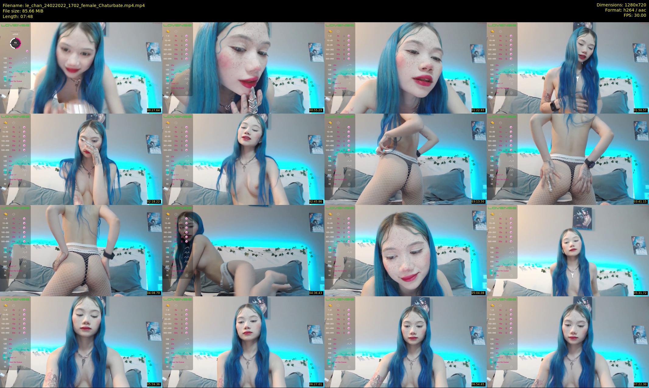 le_chan — 8 minute Chaturbate female cam show recording, 720p, Feb 24, 2022