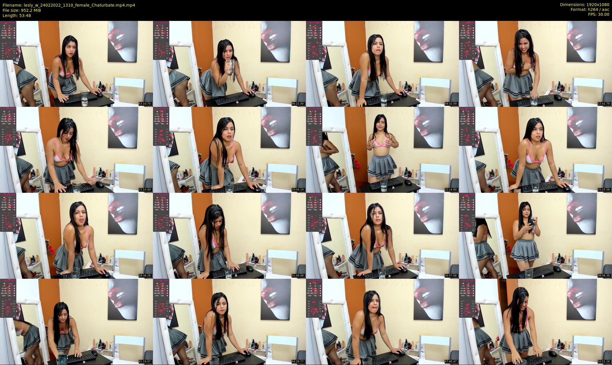 lesly_w — 54 minute Chaturbate female cam show recording, 1080p, Feb 24, 2022