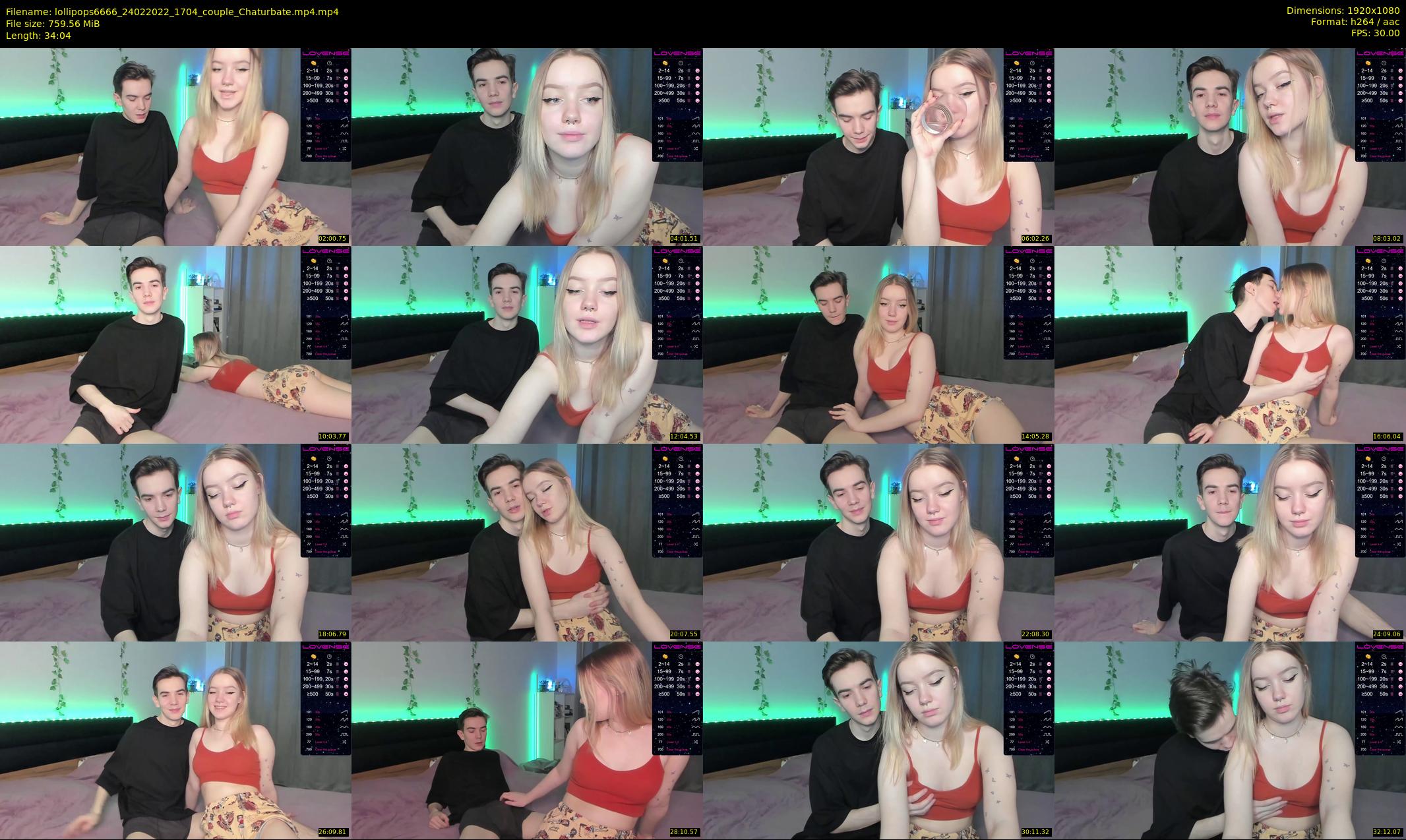 lollipops6666 — 35 minute Chaturbate couple cam show recording, 1080p, Feb 24, 2022
